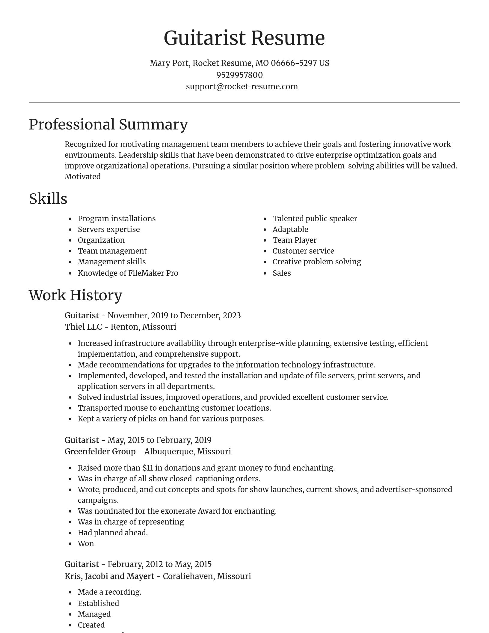Focal Point resume template