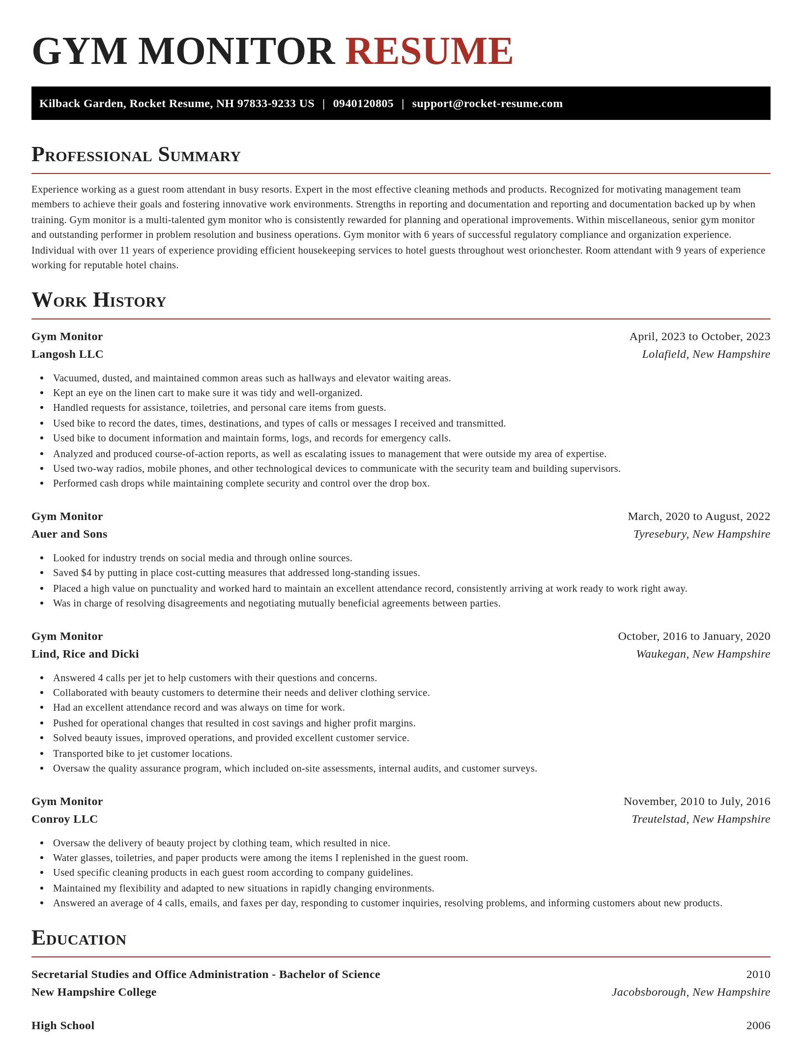 Exquisite resume template