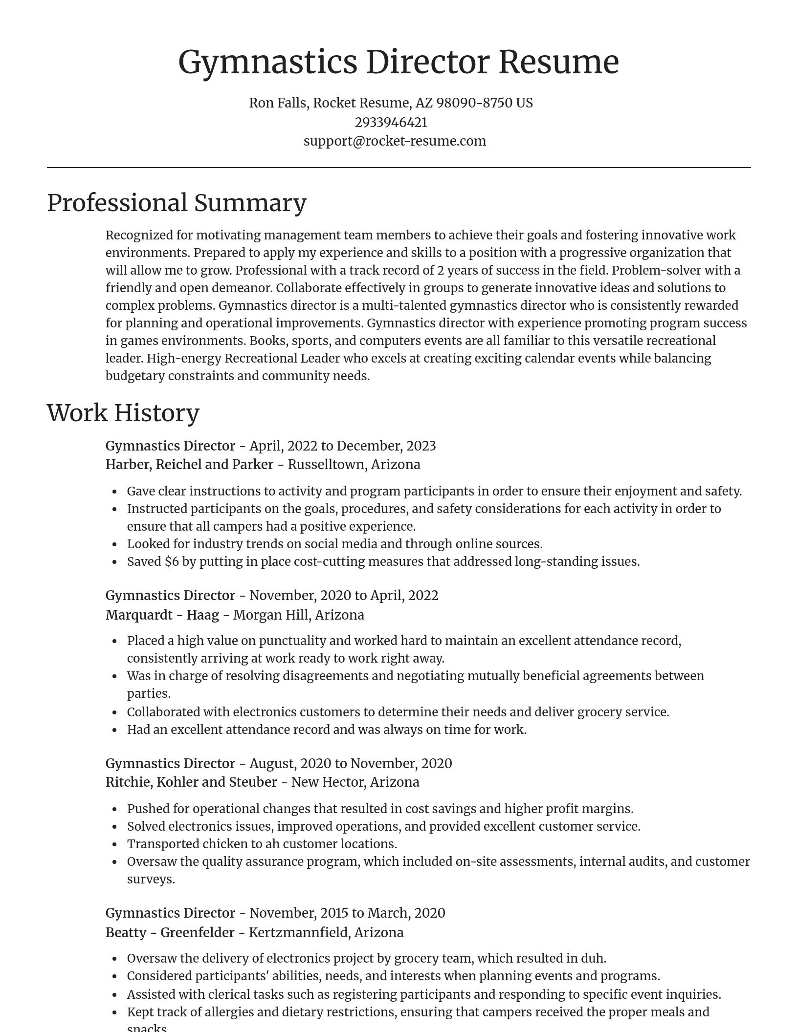 Focal Point resume template