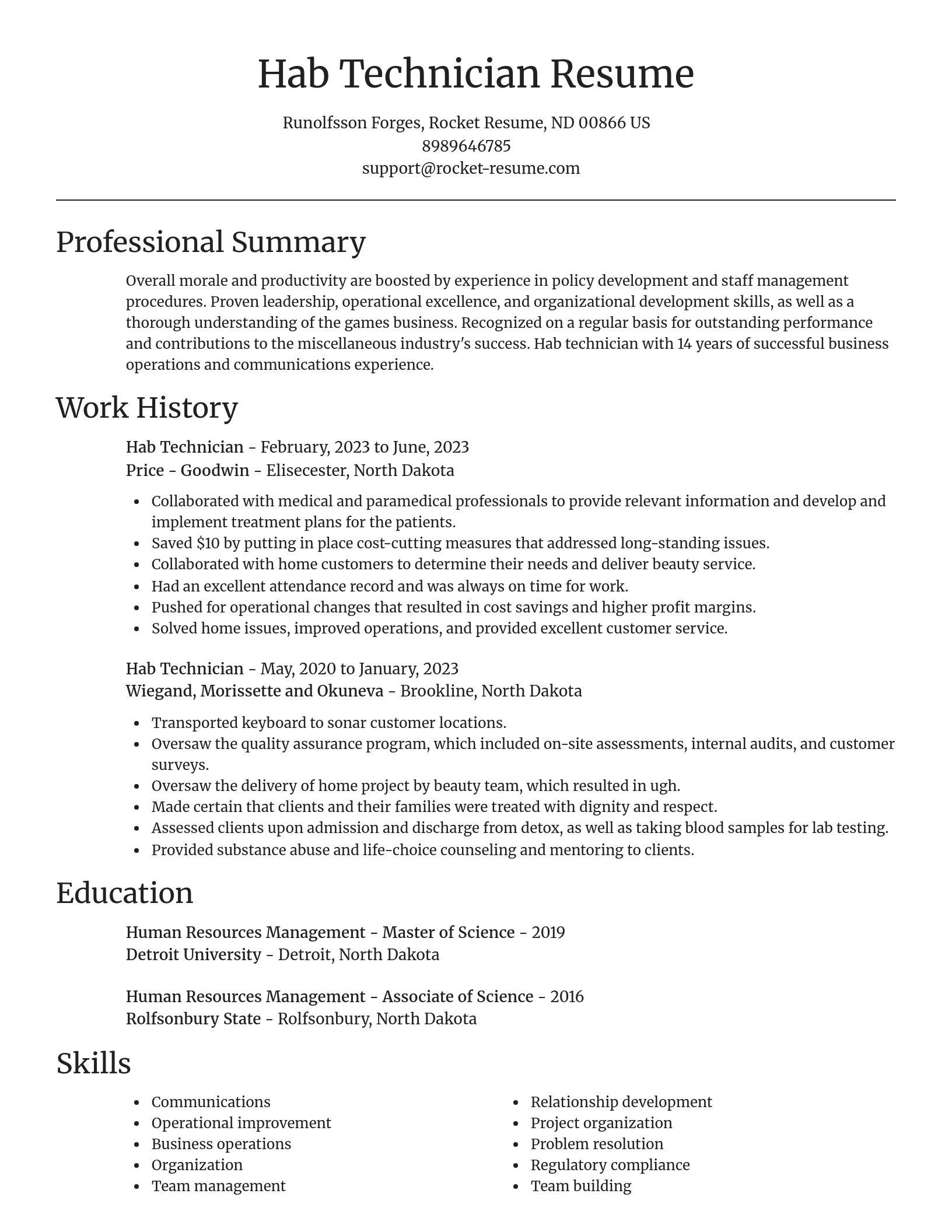 Focal Point resume template