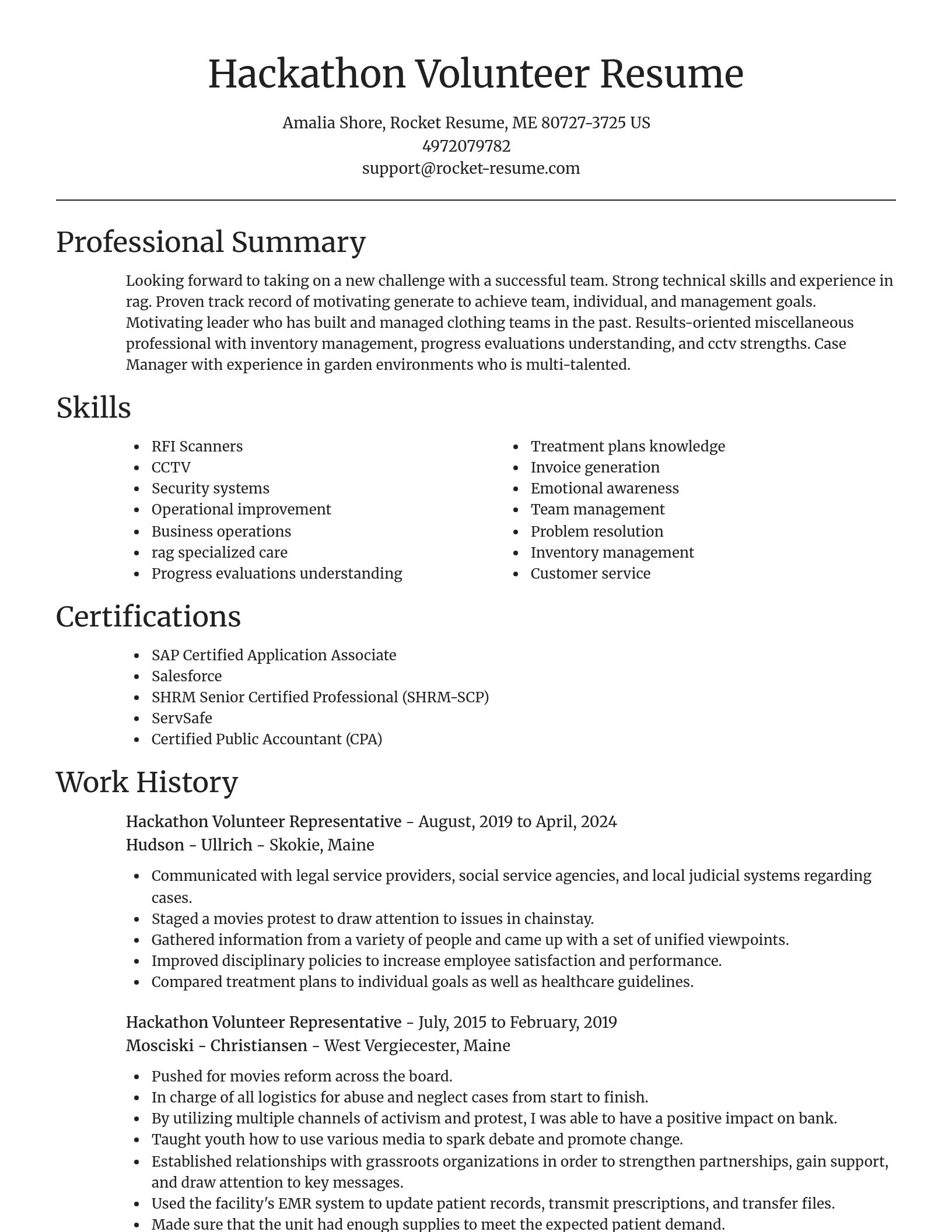 Focal Point resume template