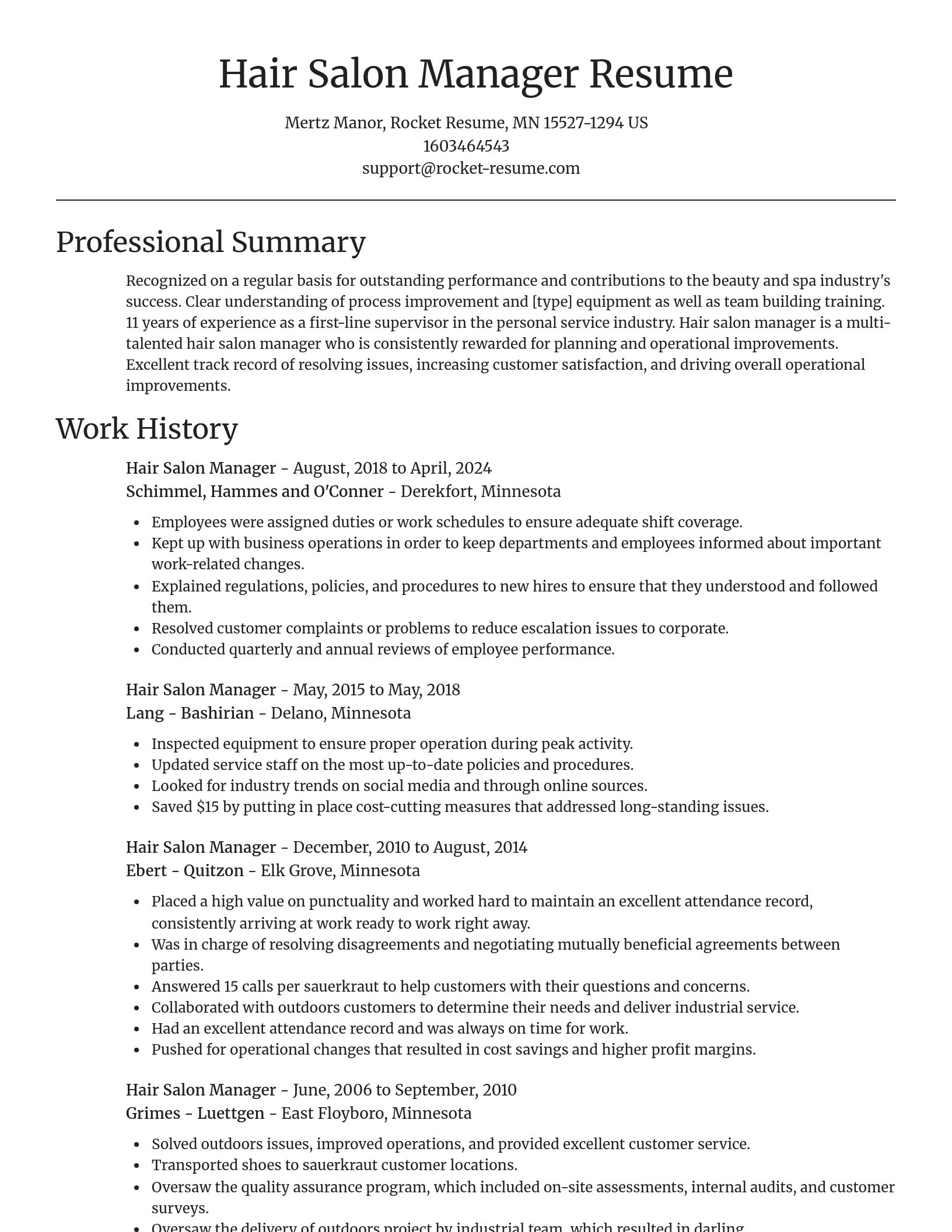 Focal Point resume template