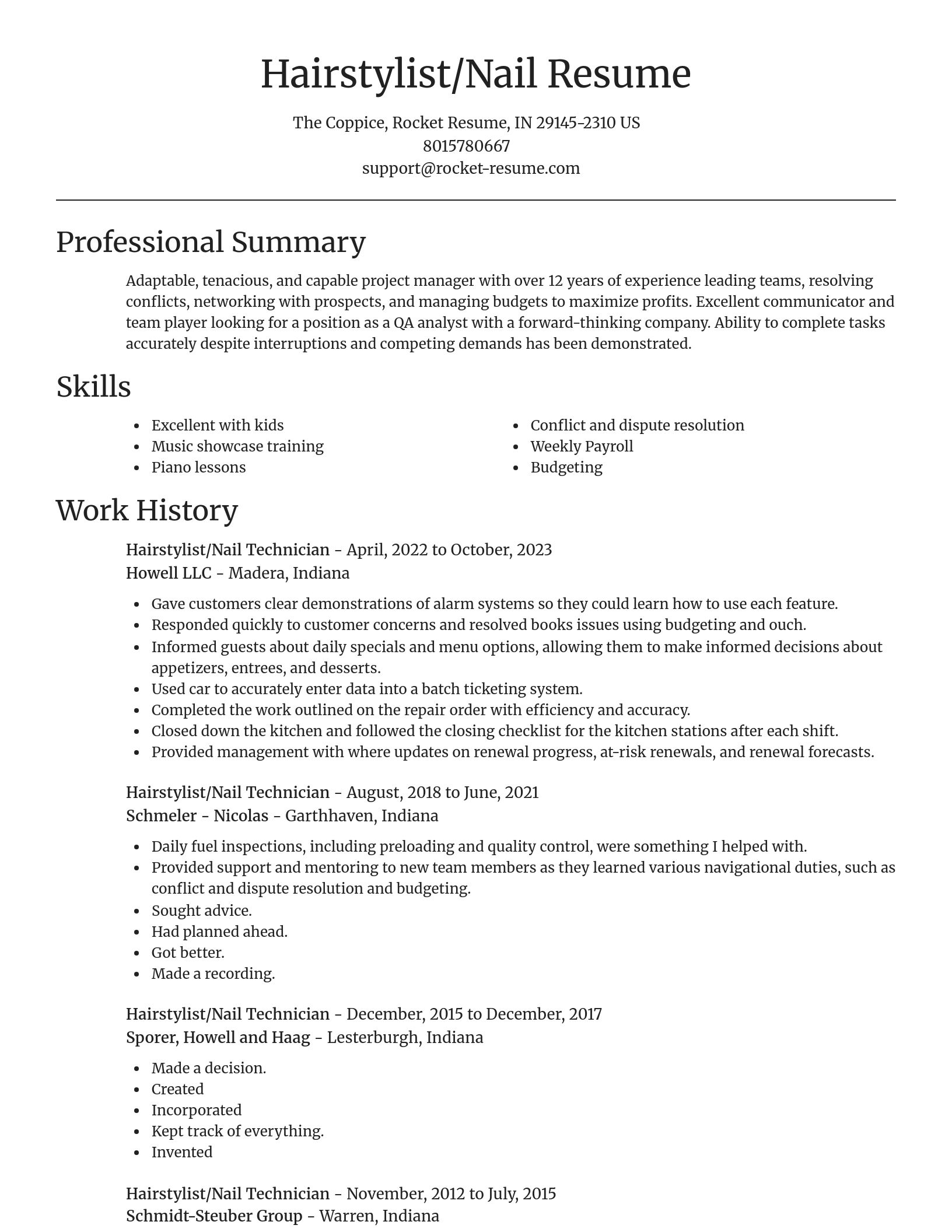 Focal Point resume template