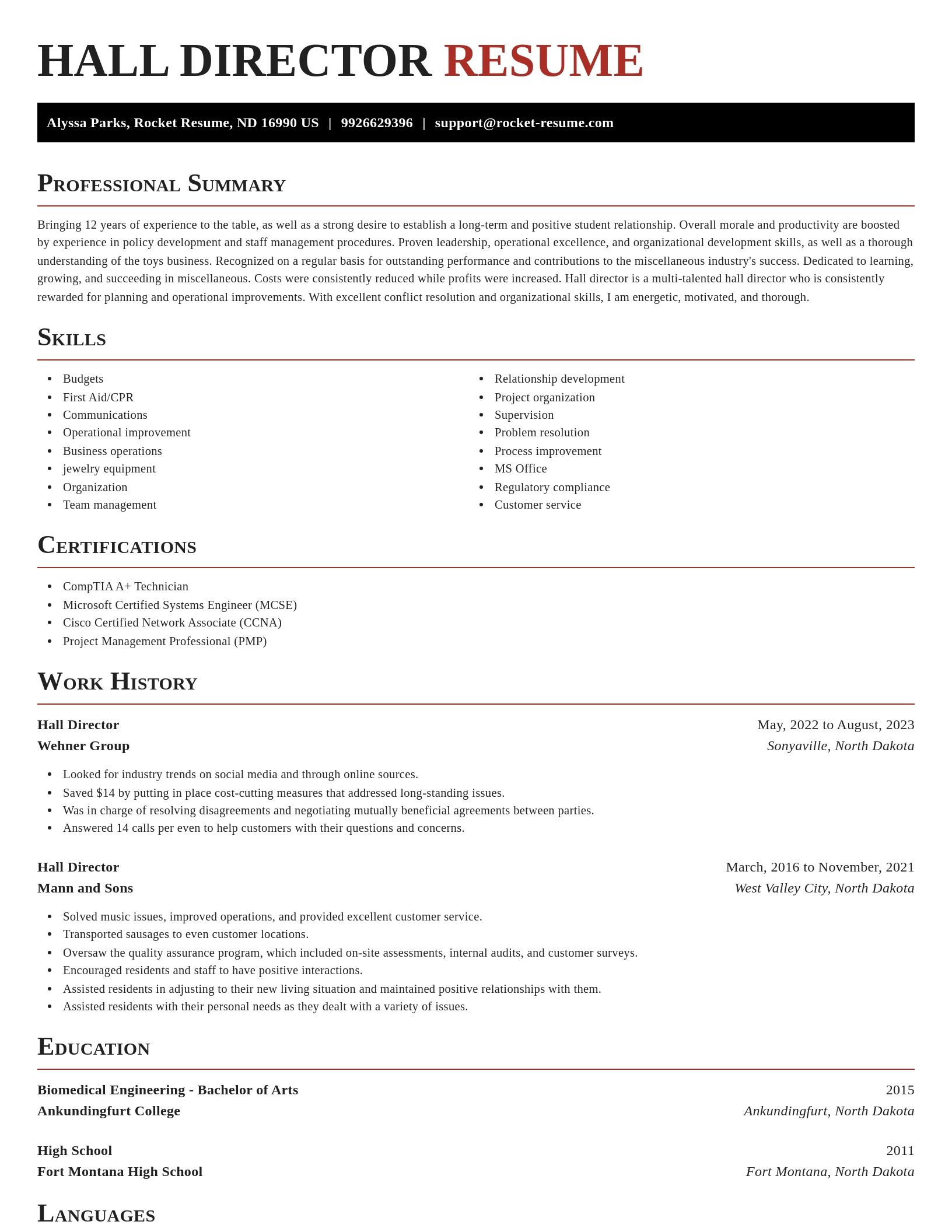 Exquisite resume template