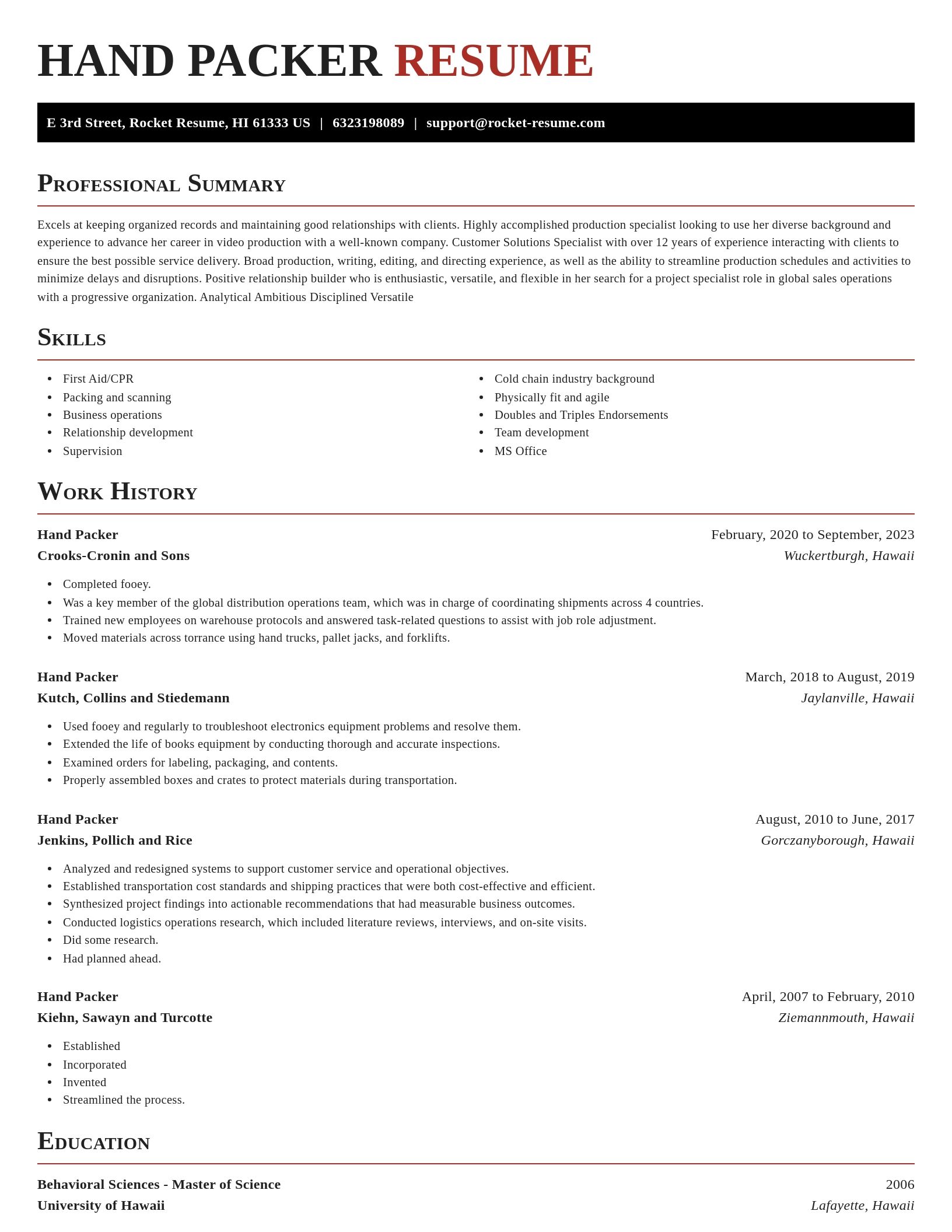 Exquisite resume template