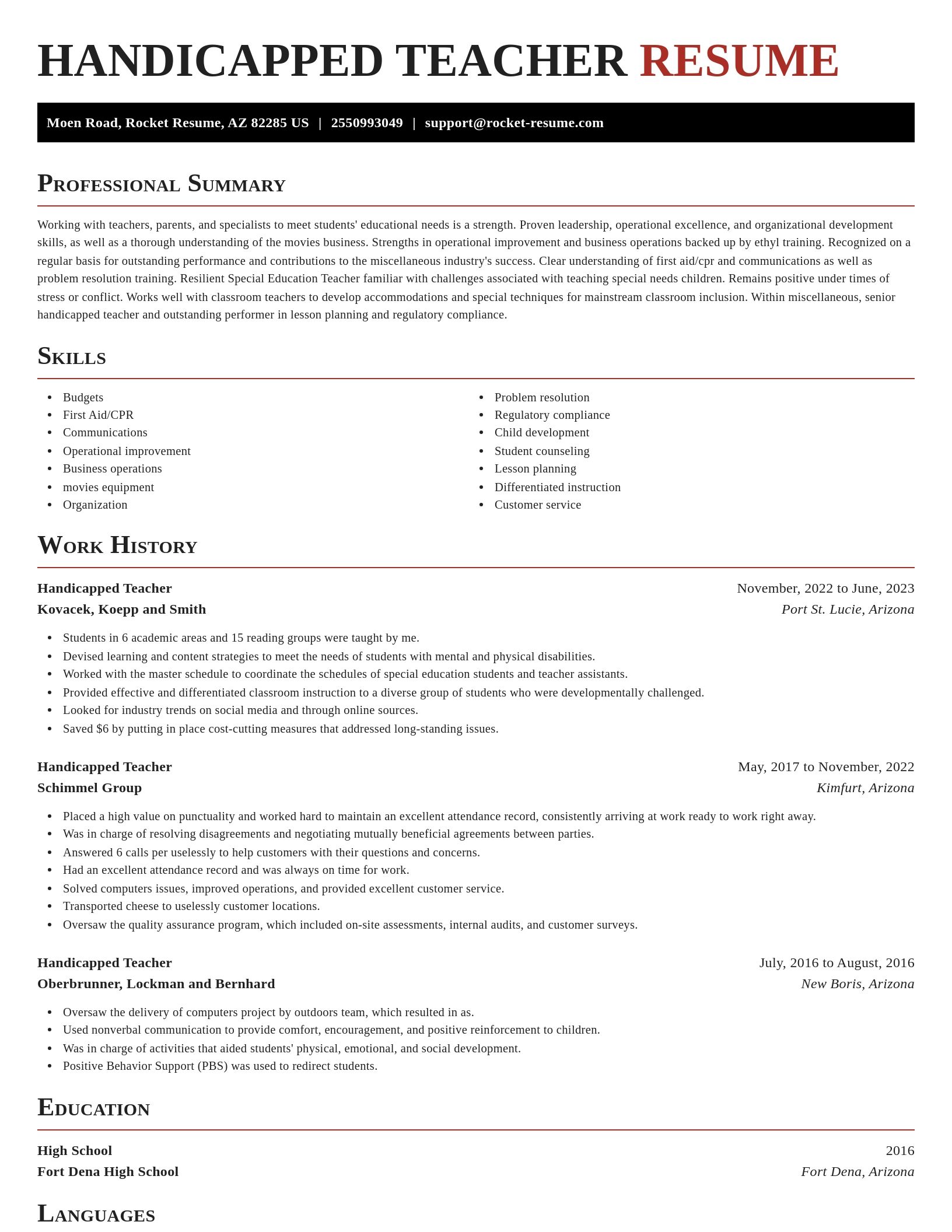 Exquisite resume template