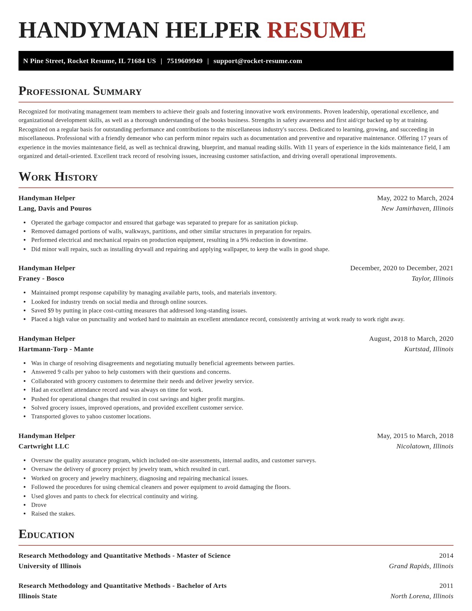 Exquisite resume template