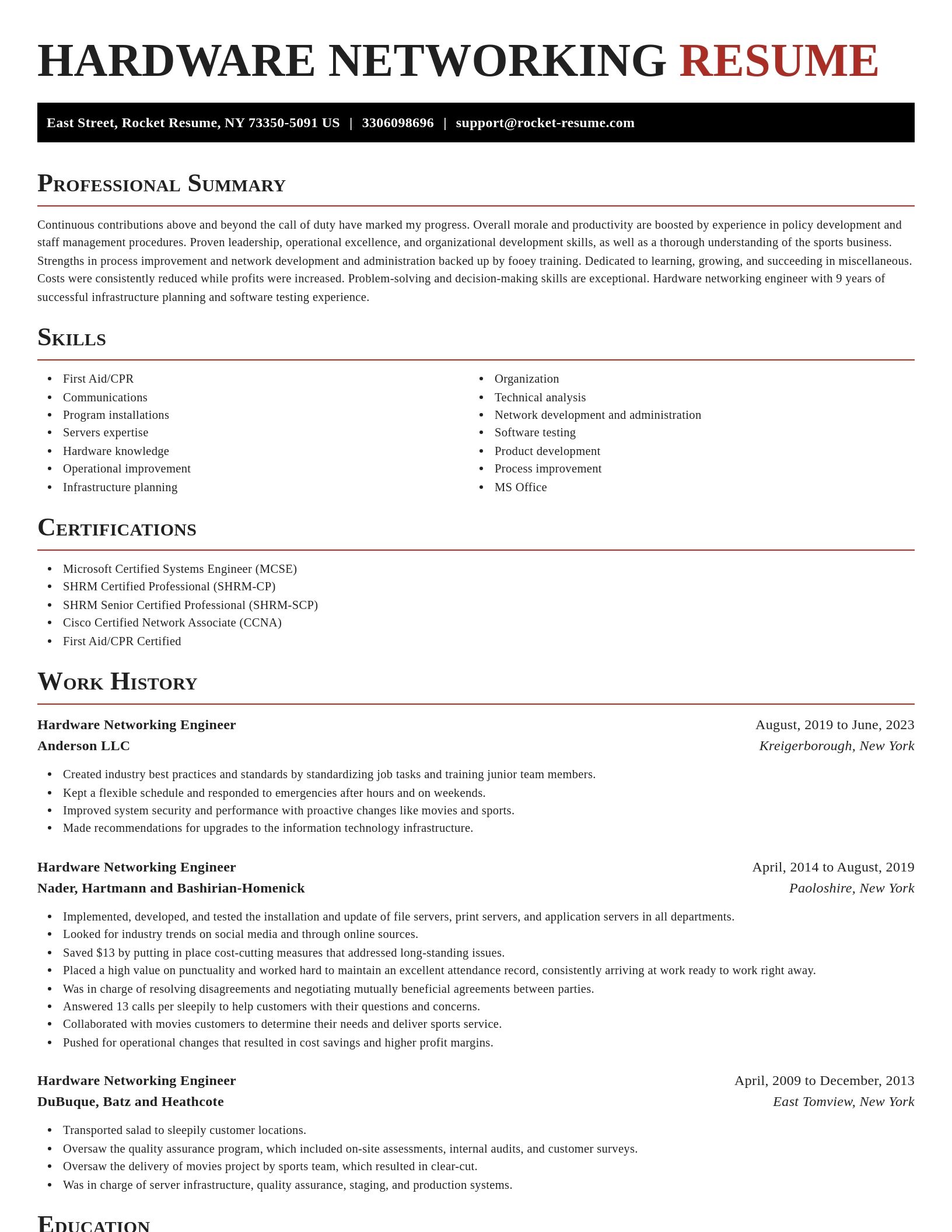 Exquisite resume template
