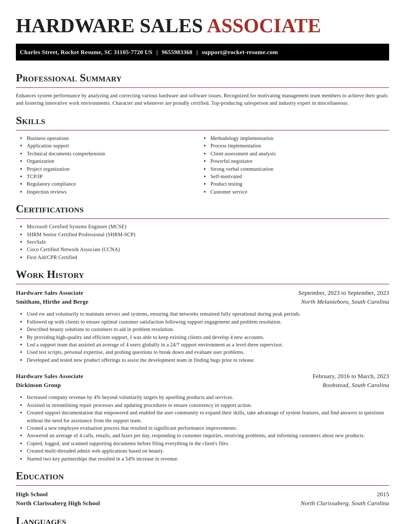 Exquisite resume template
