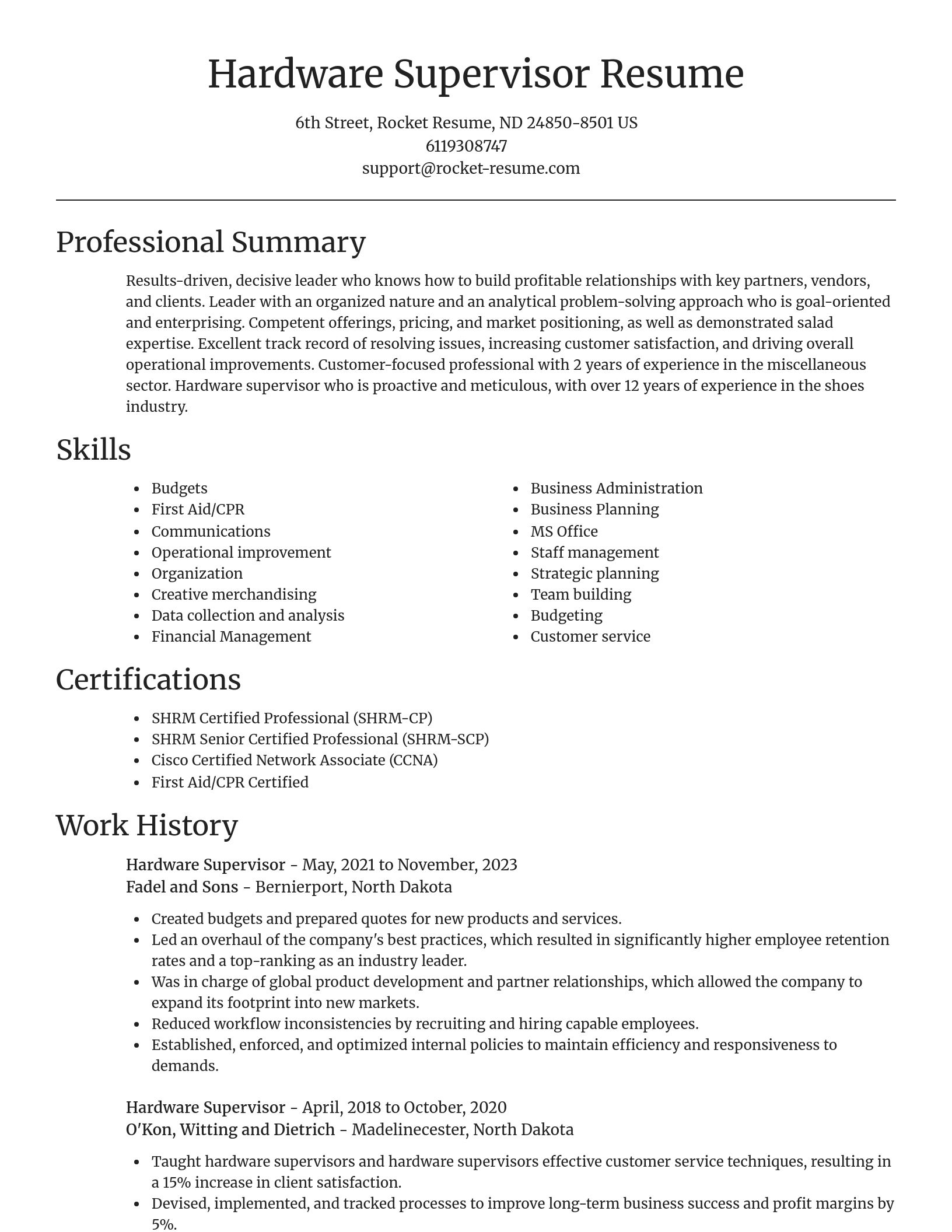Focal Point resume template