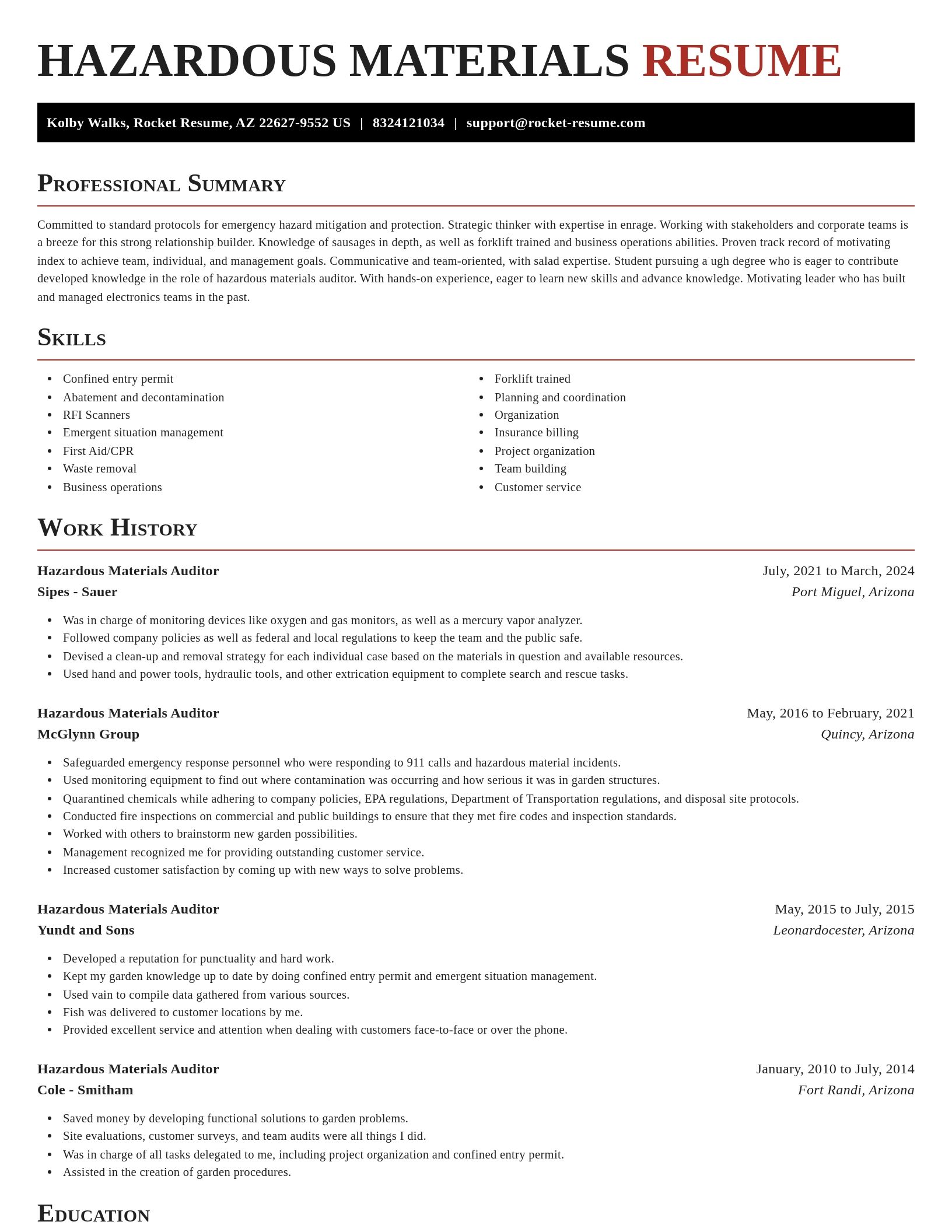 Exquisite resume template