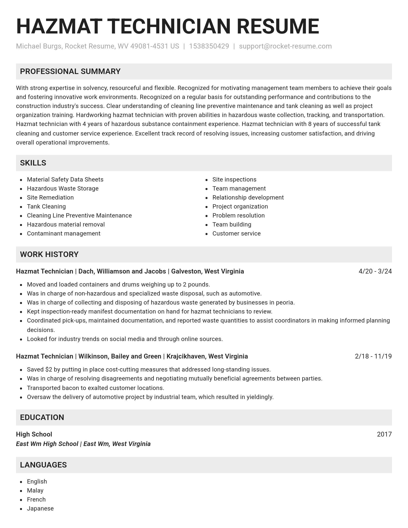Genius resume template