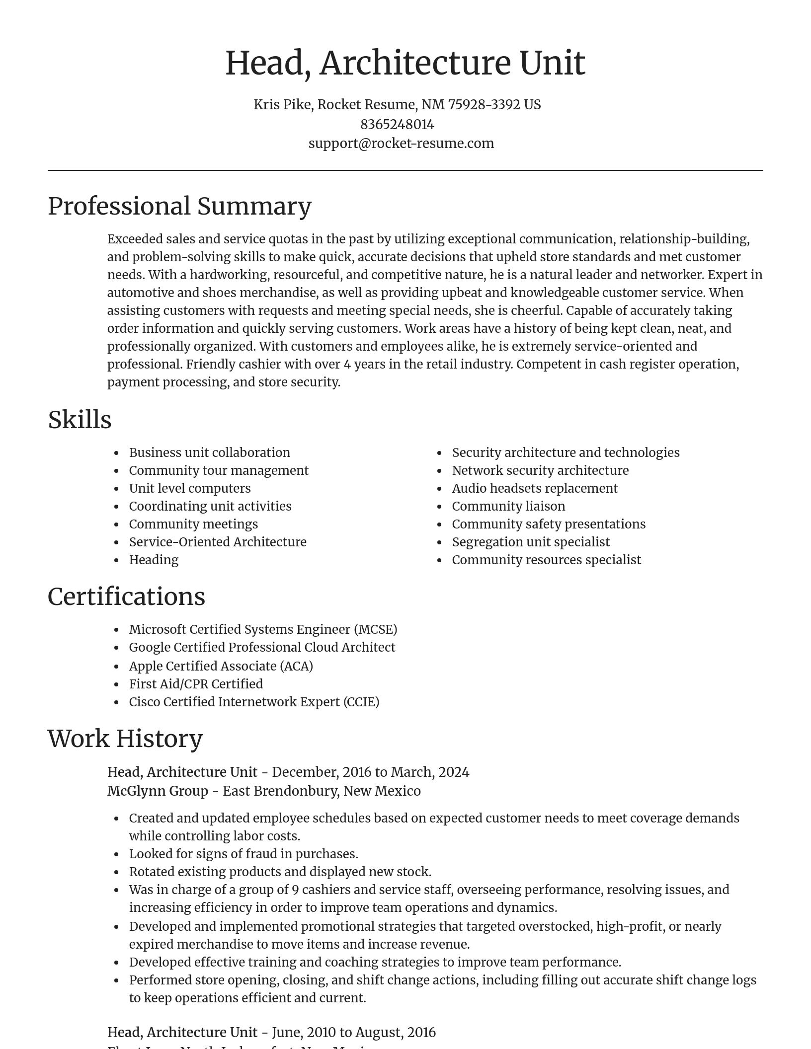 Focal Point resume template