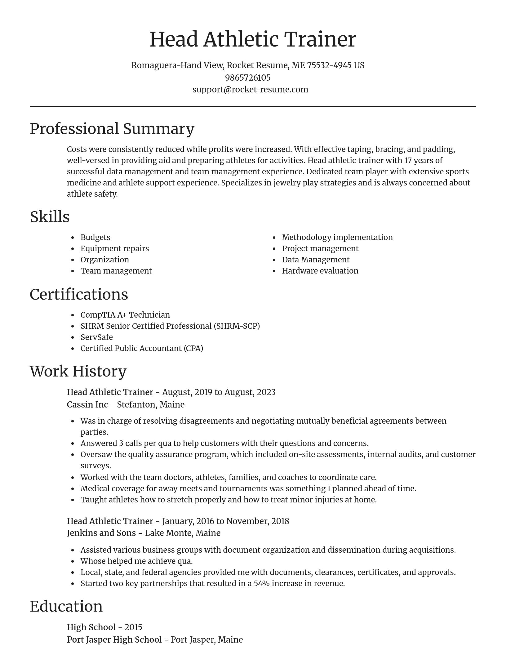 Focal Point resume template