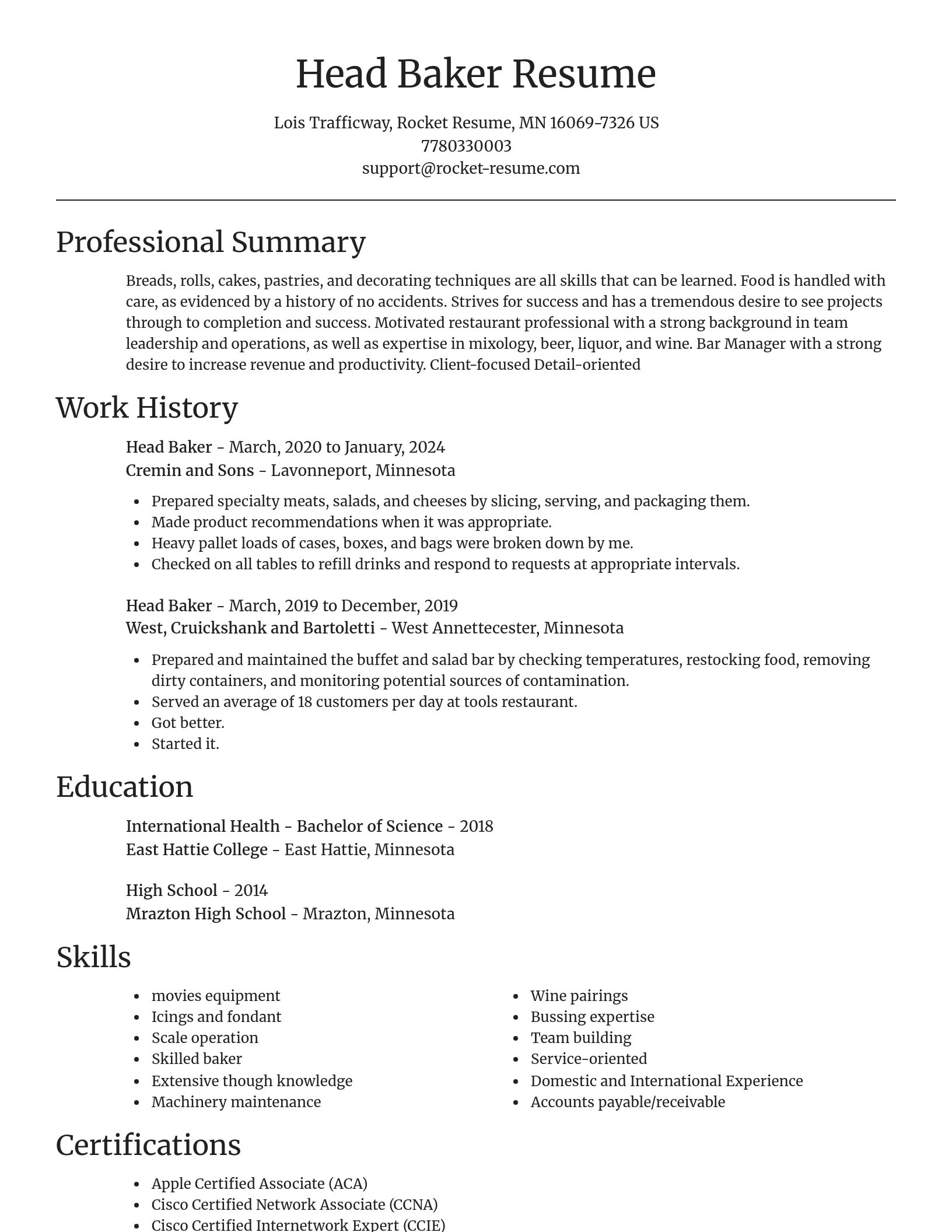 Focal Point resume template
