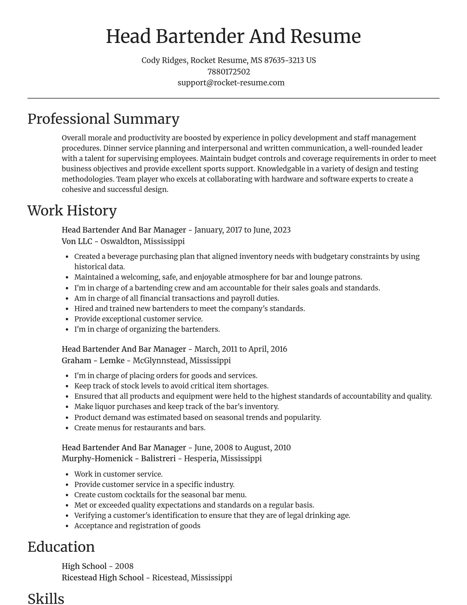 Focal Point resume template