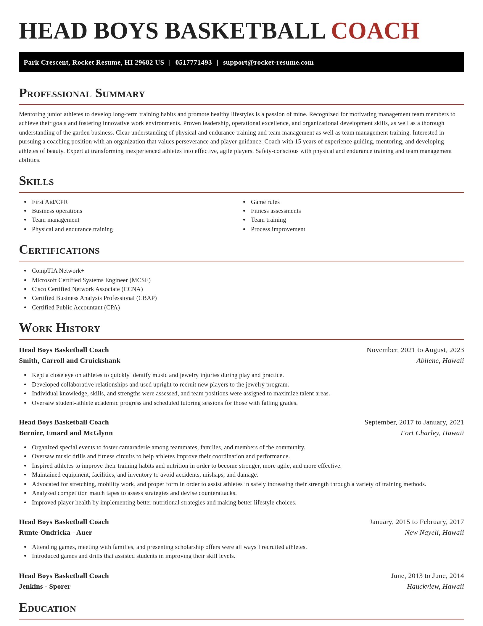 Exquisite resume template