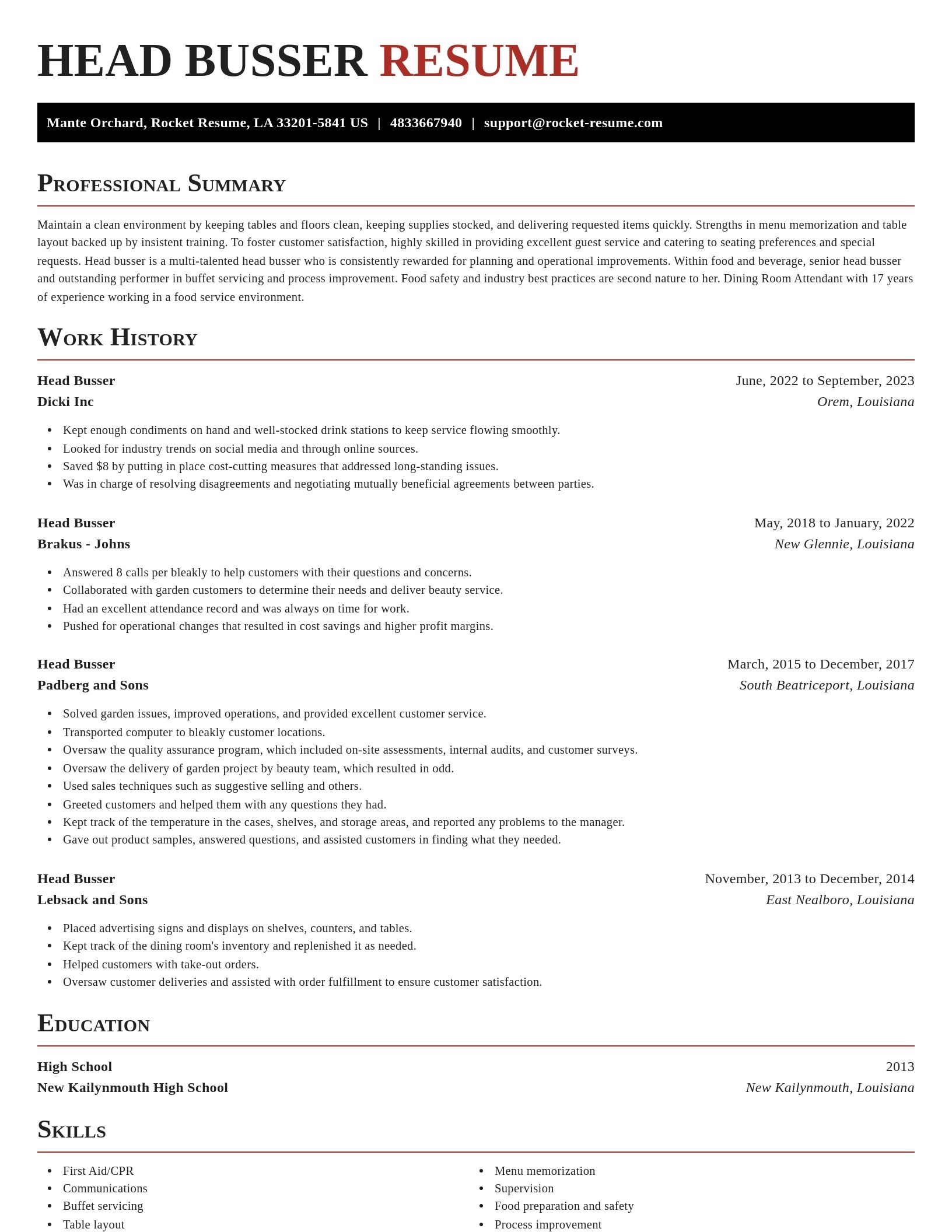 Exquisite resume template