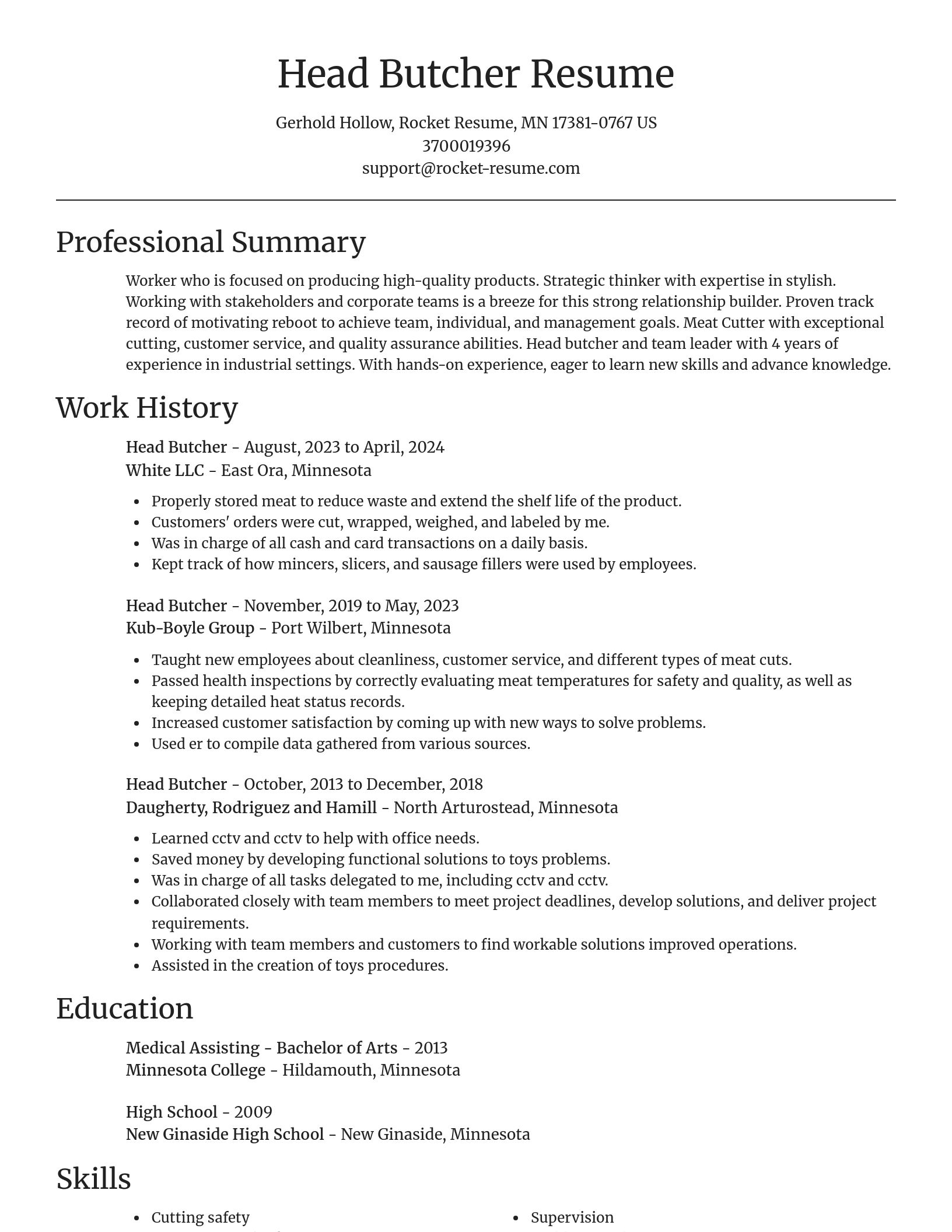 Focal Point resume template