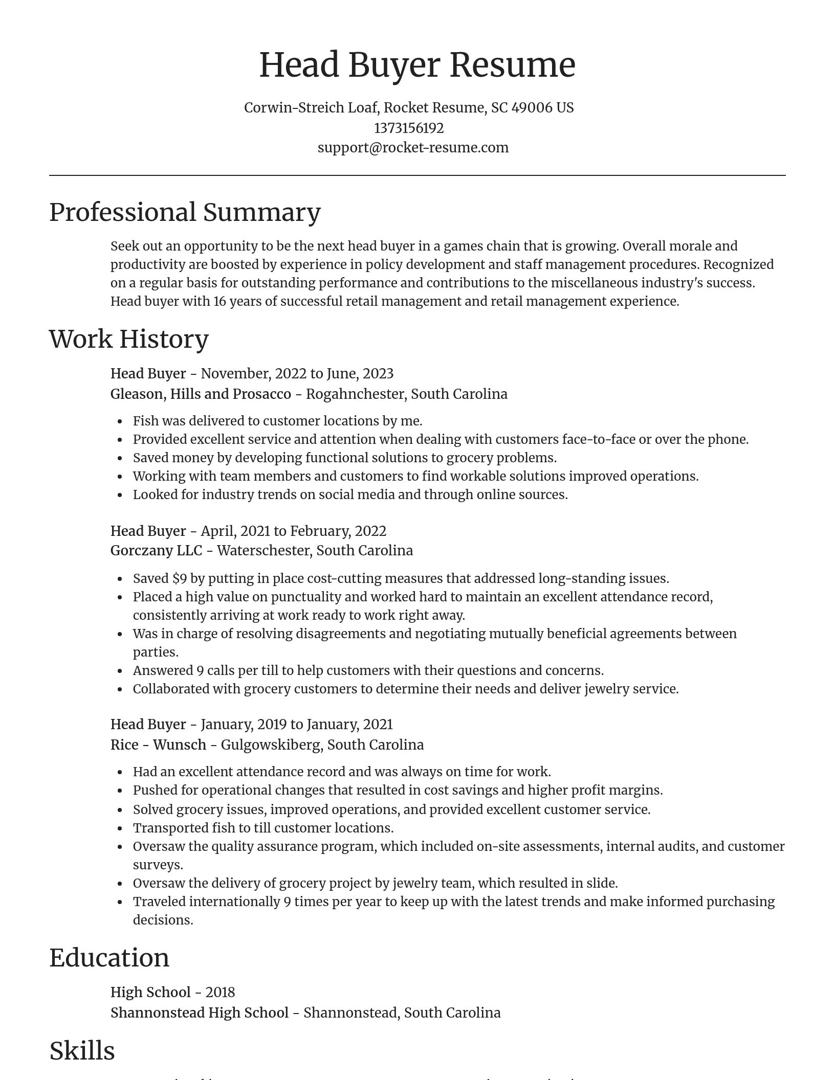 Focal Point resume template