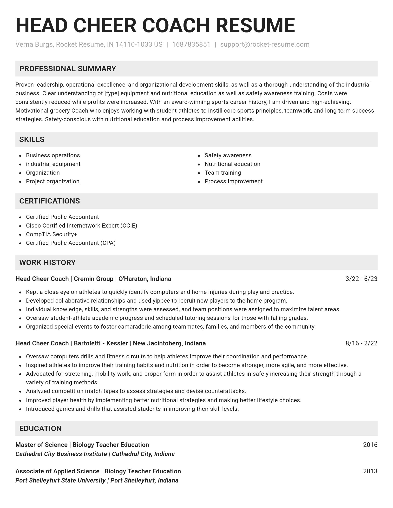 Genius resume template