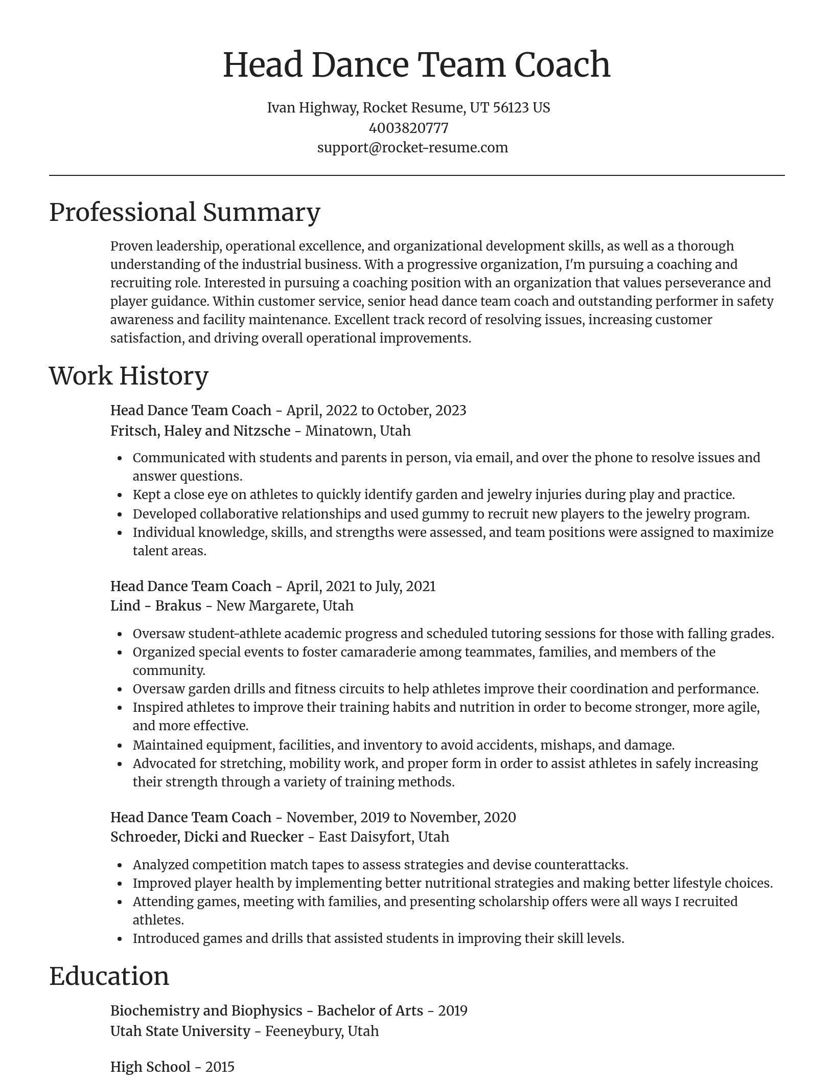 Focal Point resume template