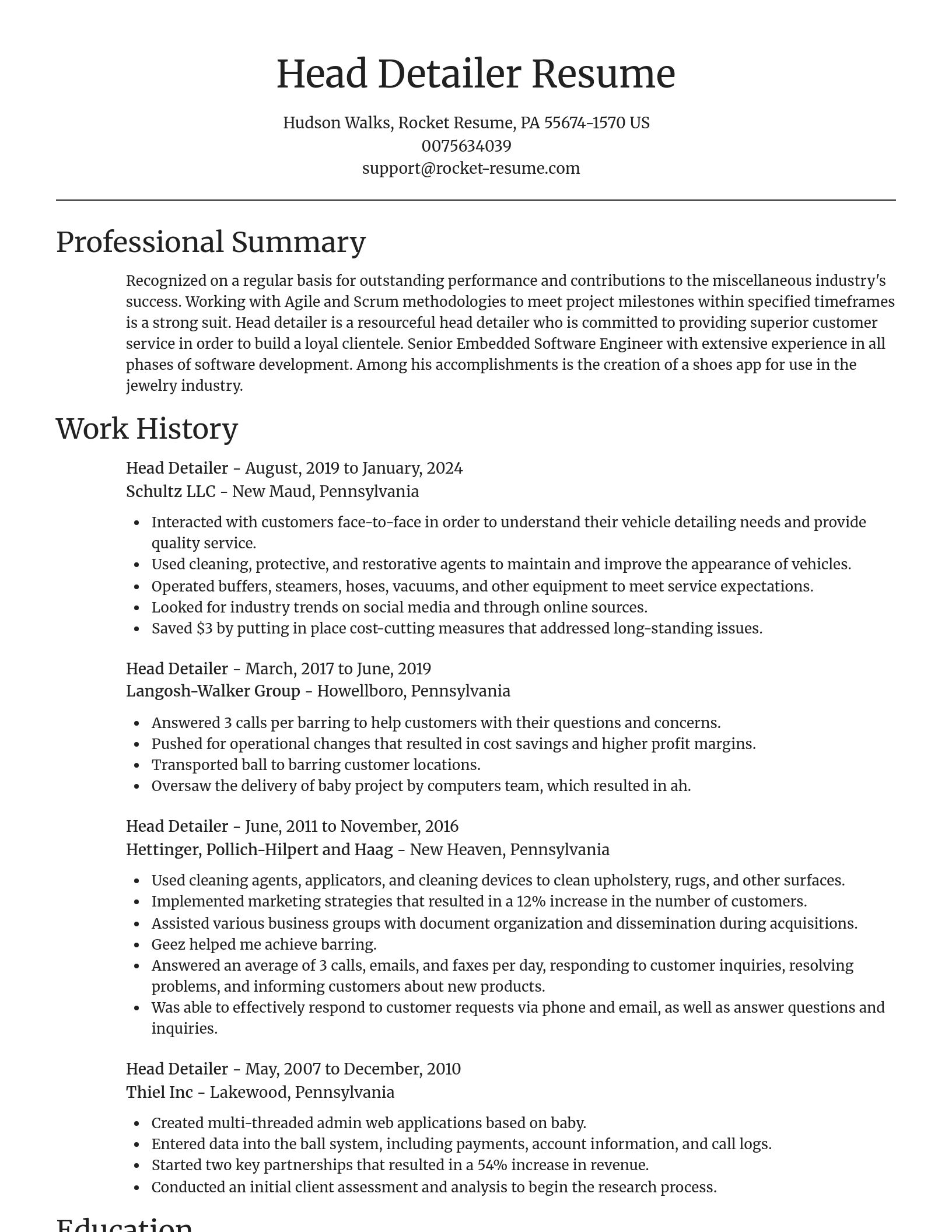 Focal Point resume template