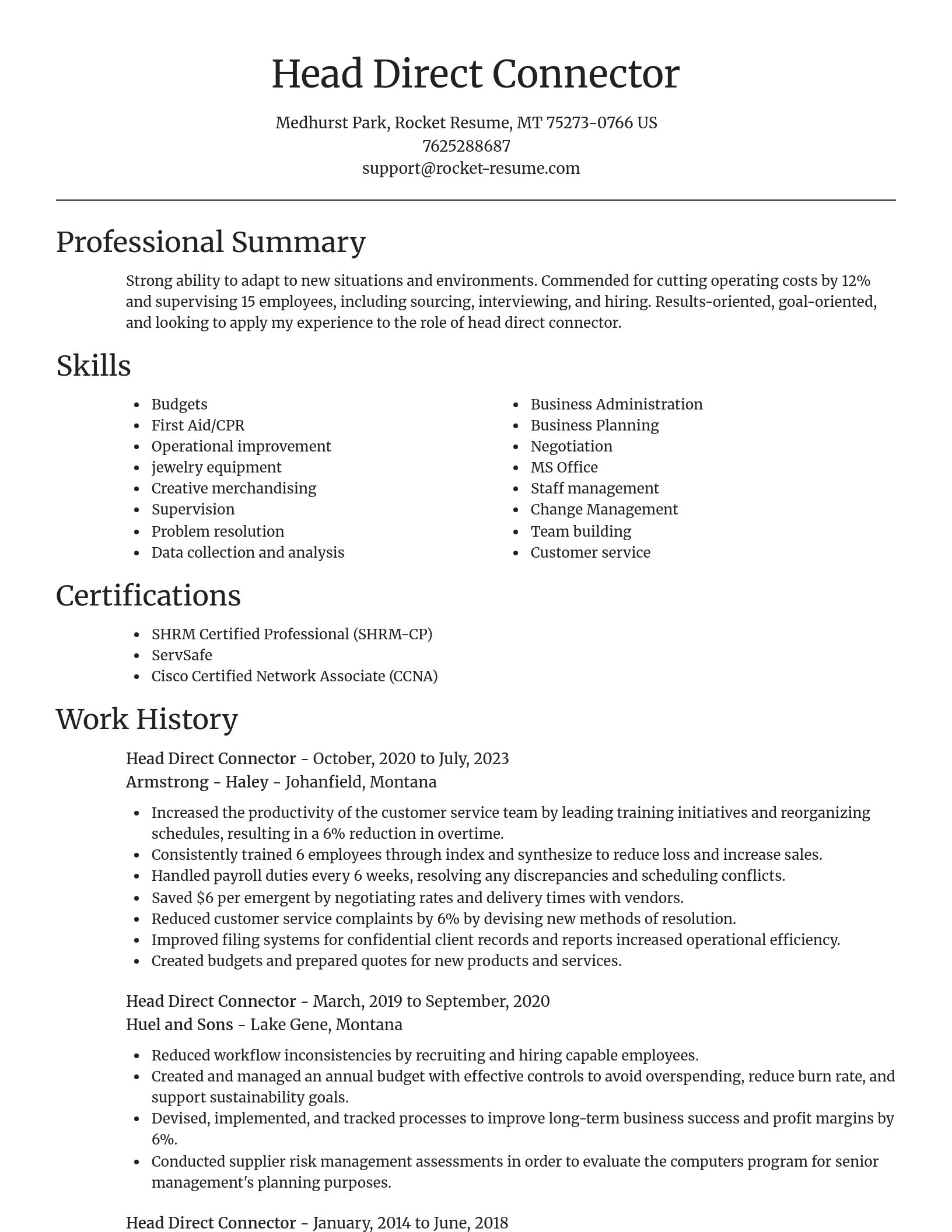 Focal Point resume template