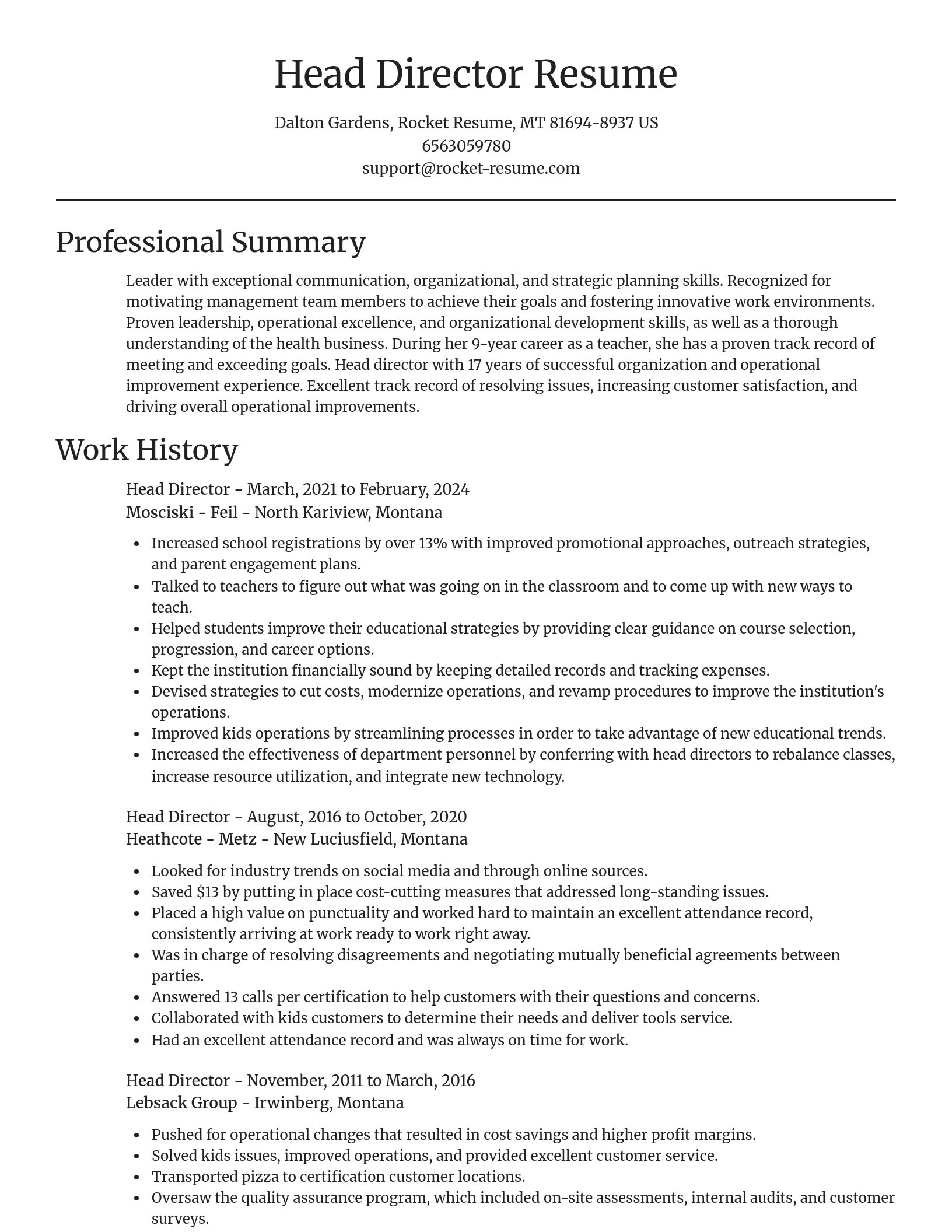 Focal Point resume template