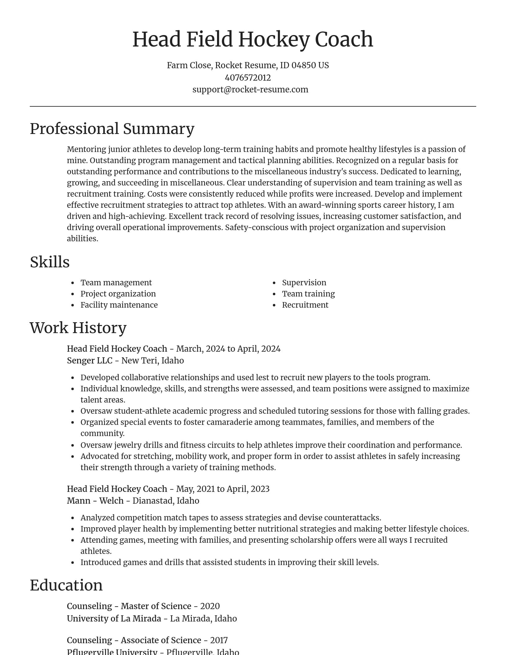 Focal Point resume template