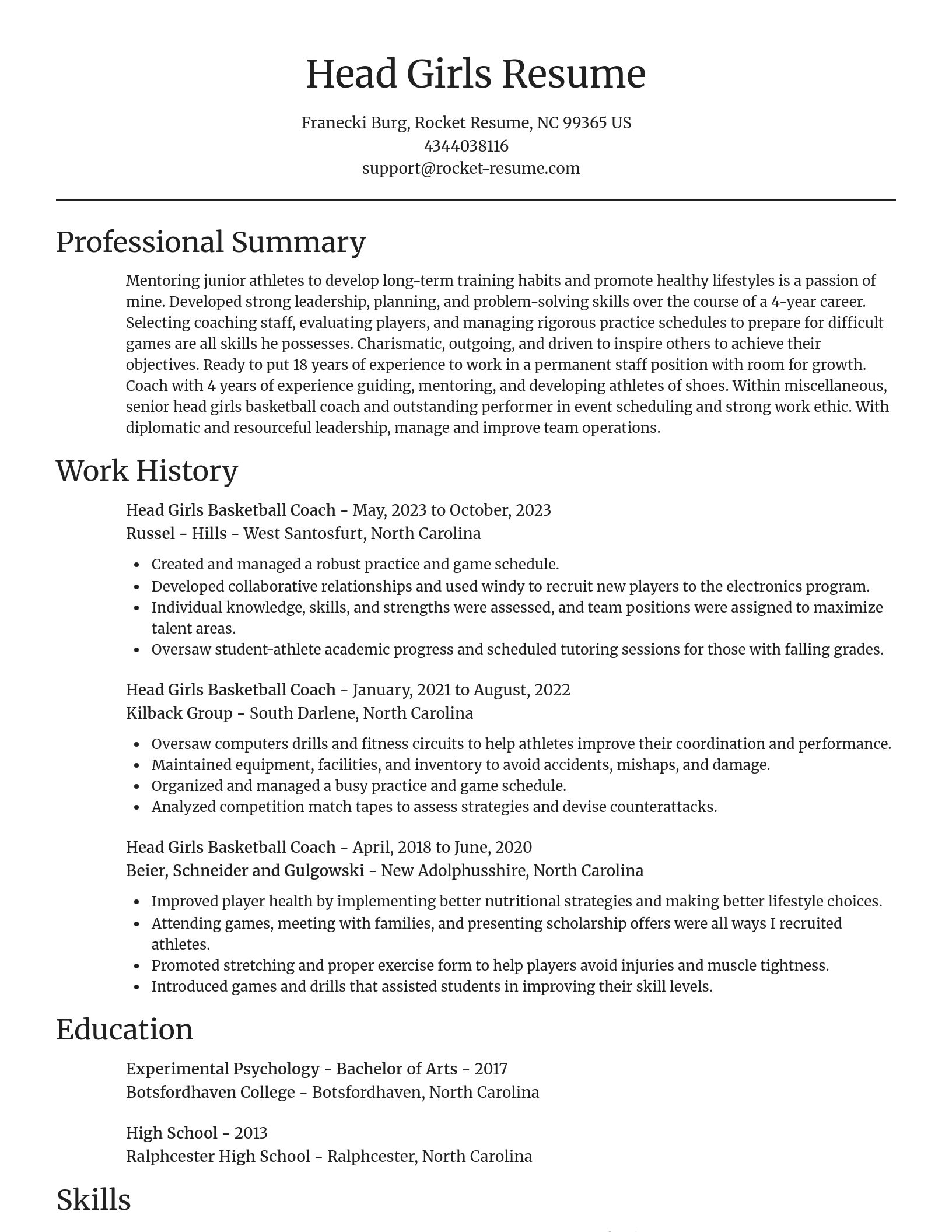 Focal Point resume template