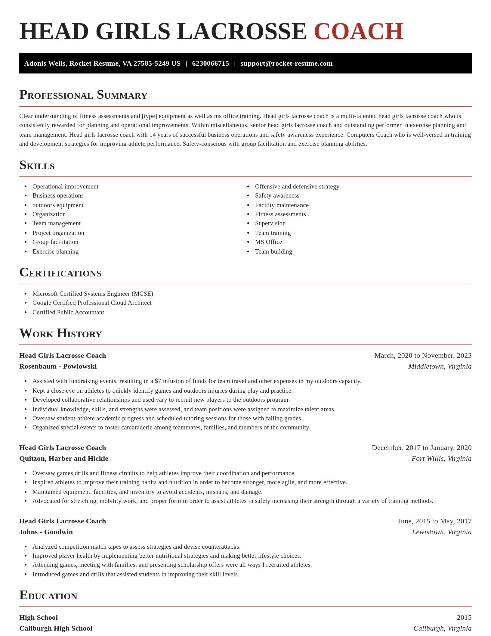 Exquisite resume template