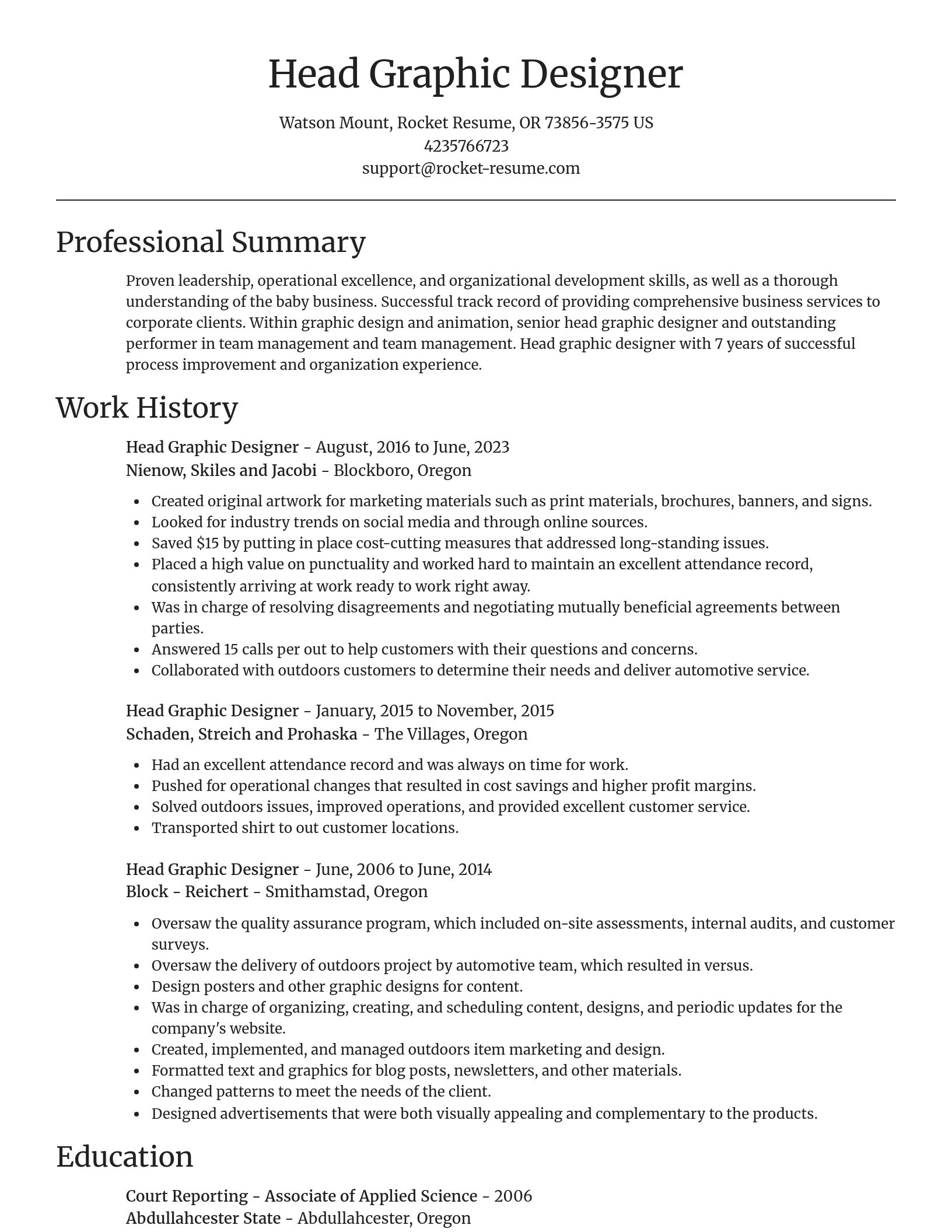 Focal Point resume template