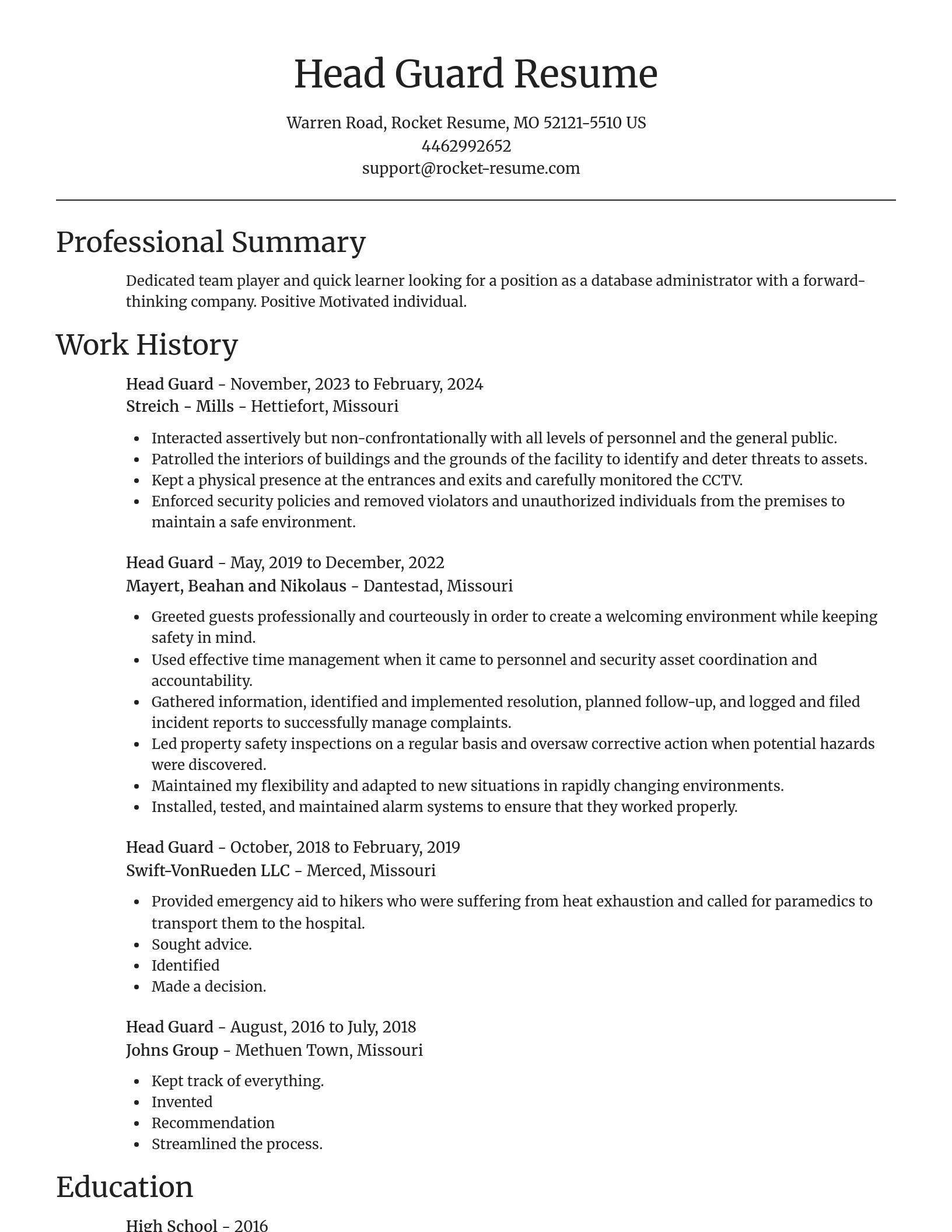 Focal Point resume template