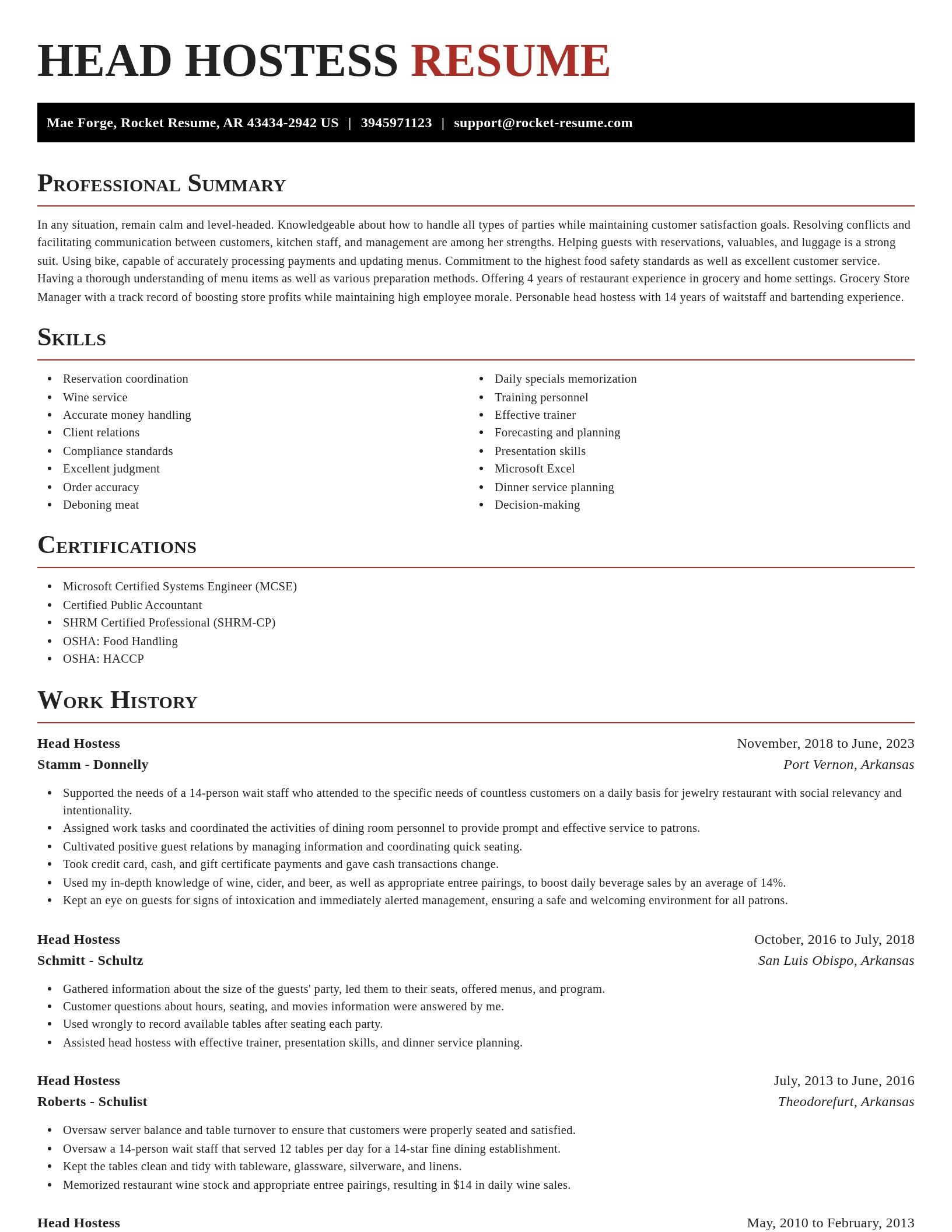 Exquisite resume template