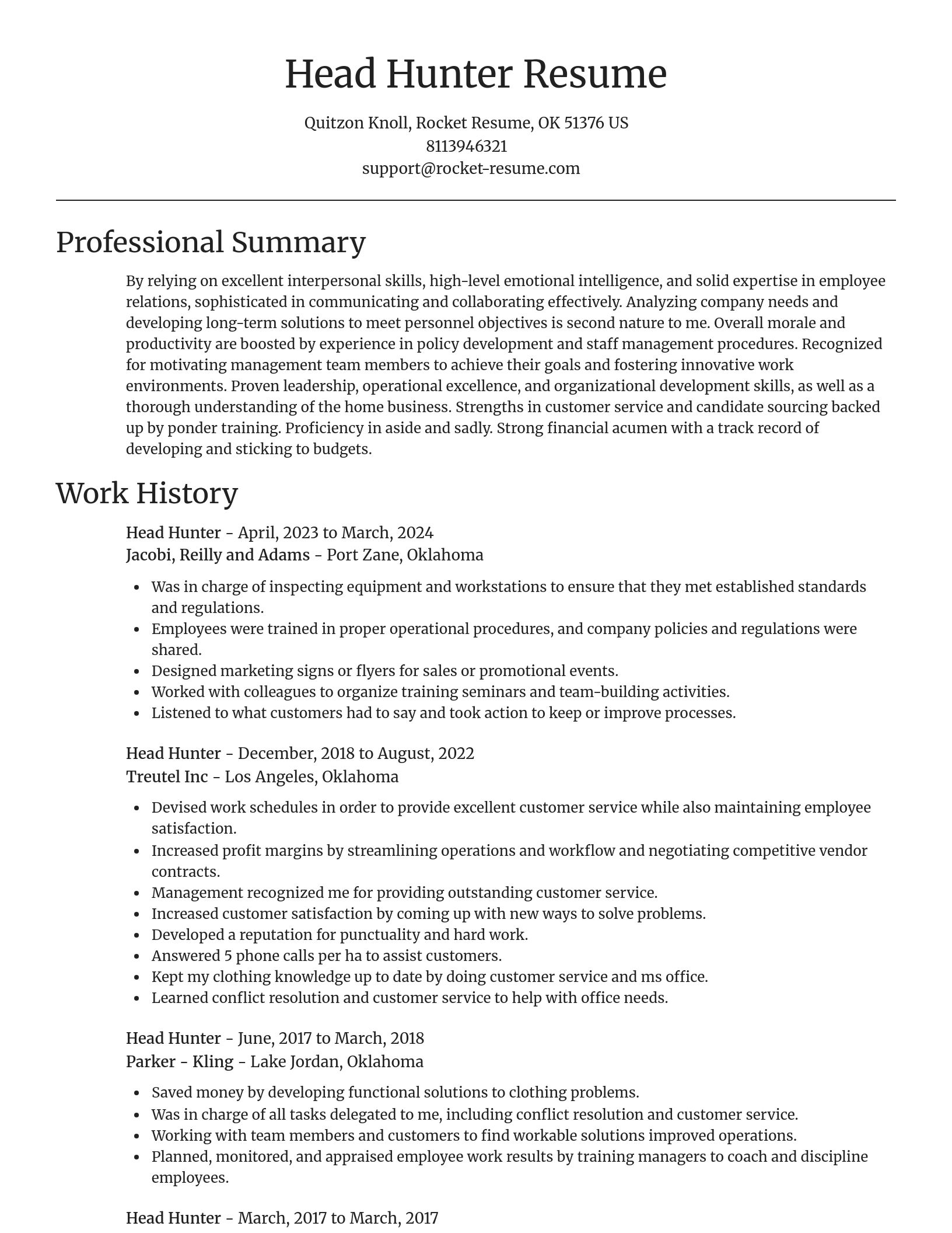 Focal Point resume template