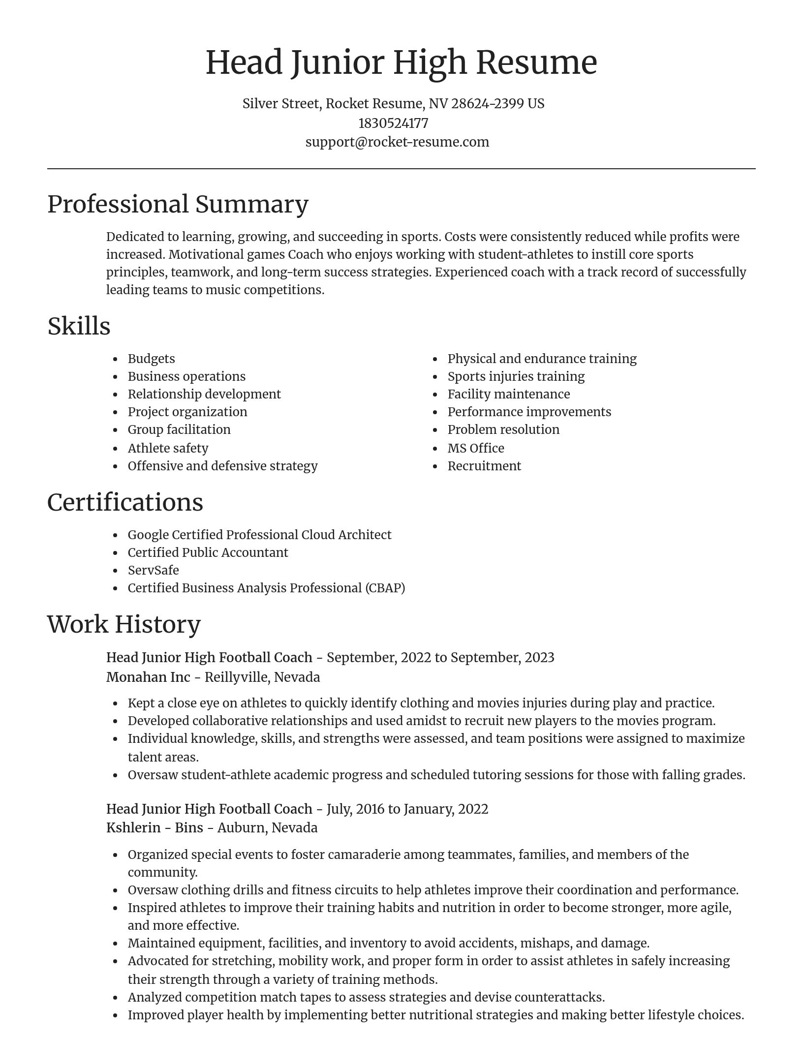 Focal Point resume template