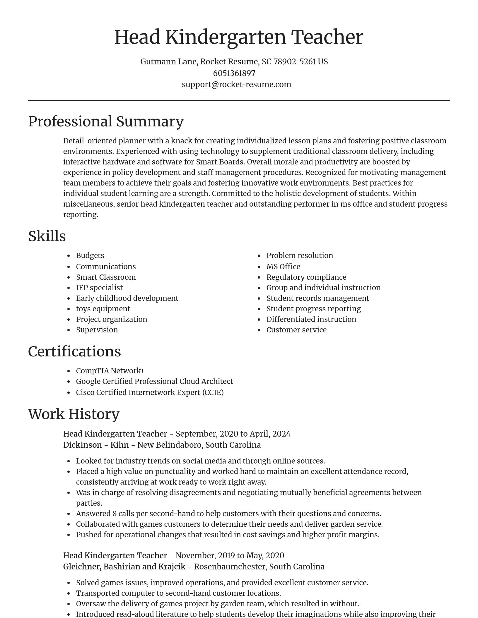 Focal Point resume template