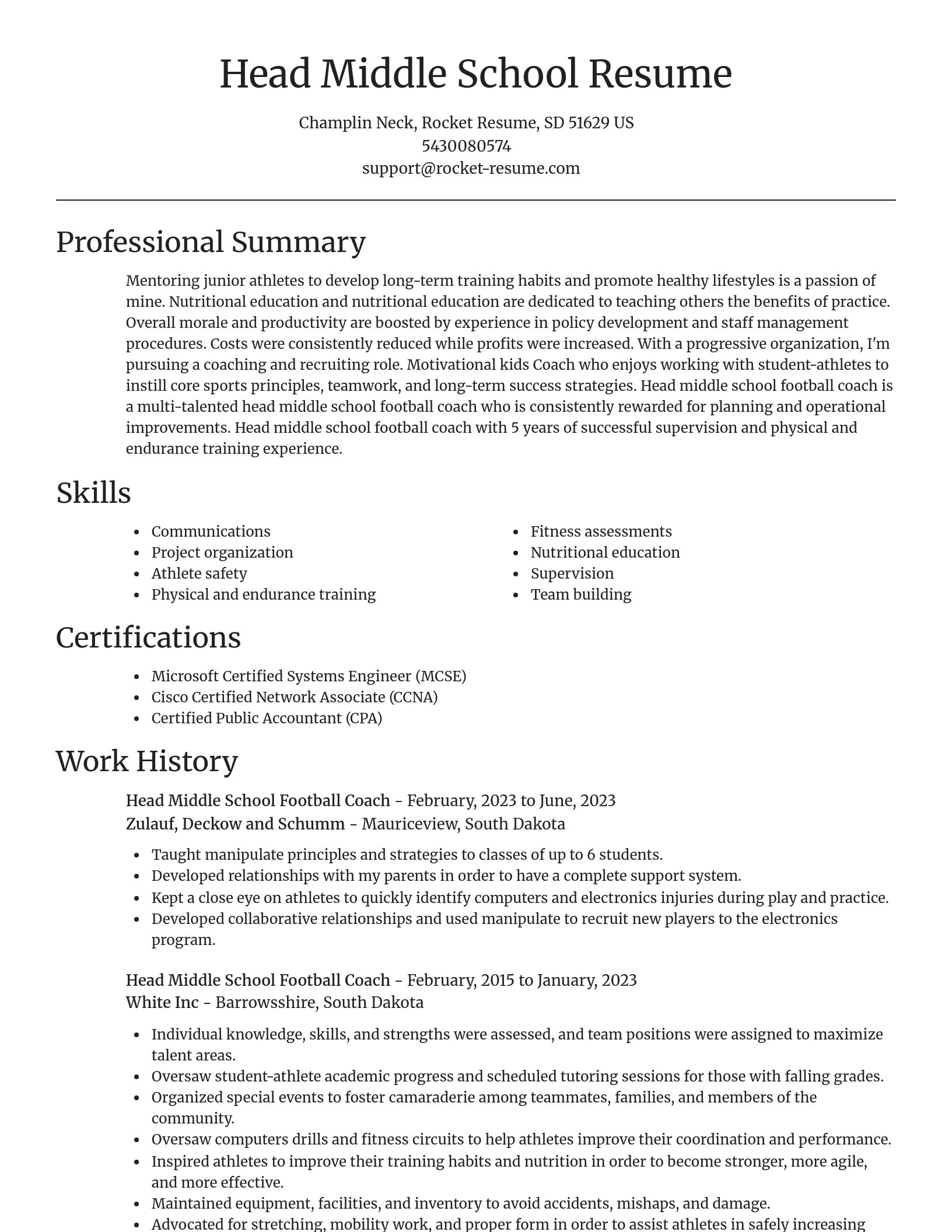 Focal Point resume template