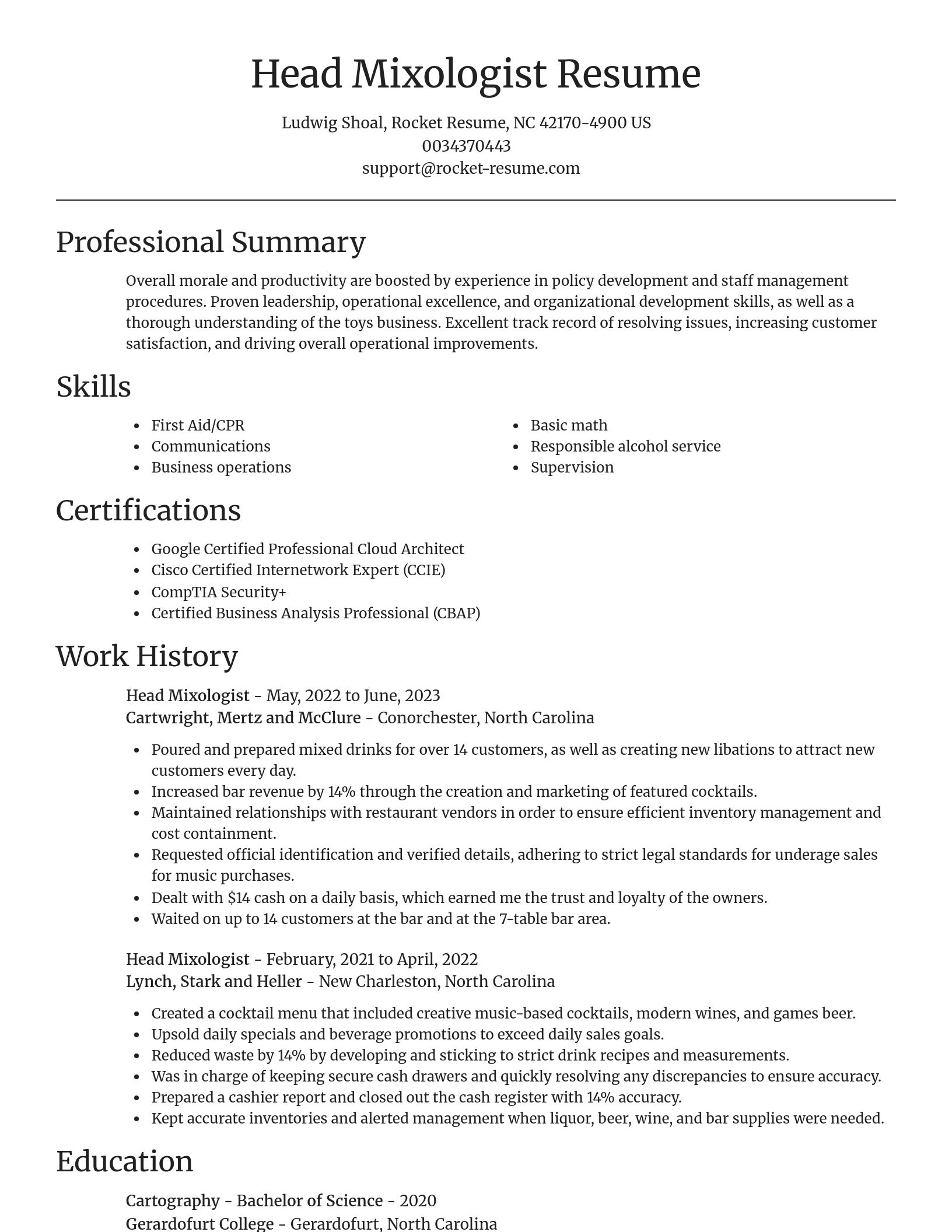 Focal Point resume template