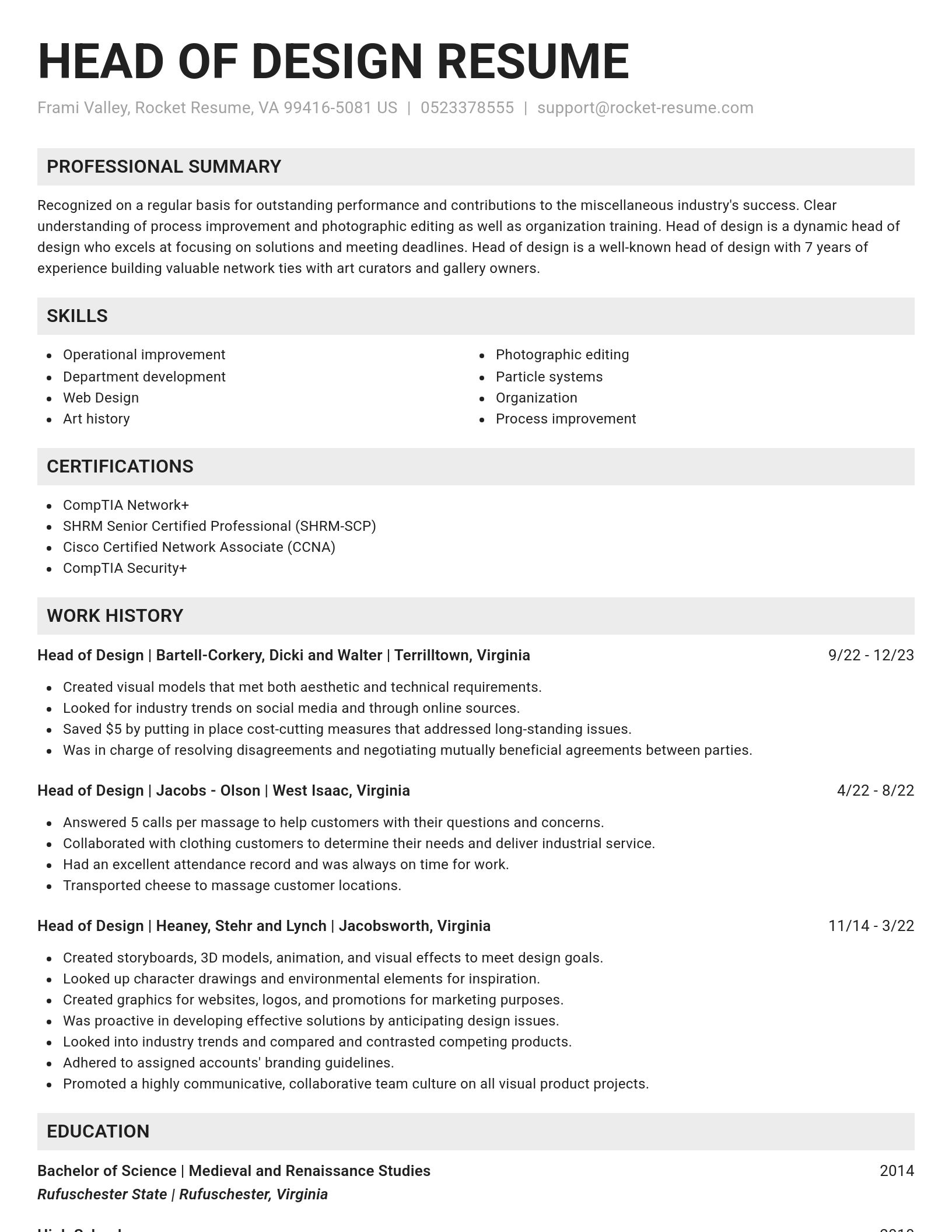 Genius resume template