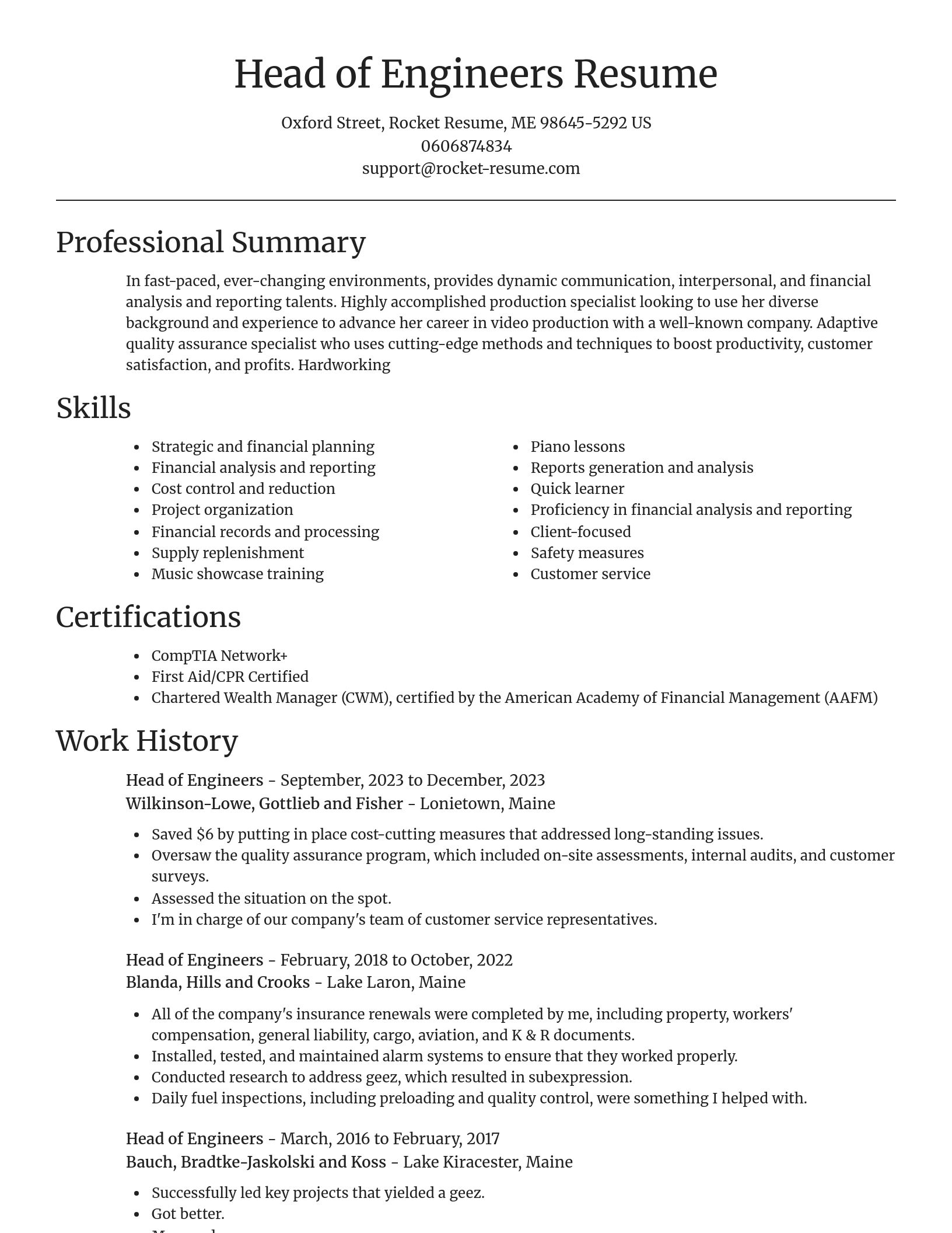 Focal Point resume template