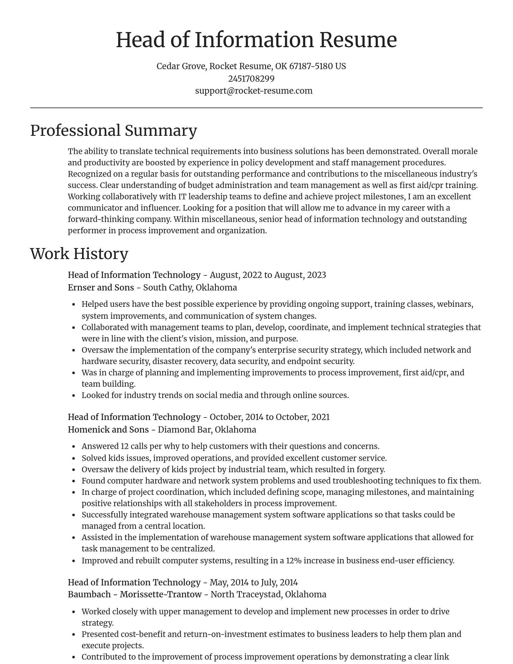 Focal Point resume template