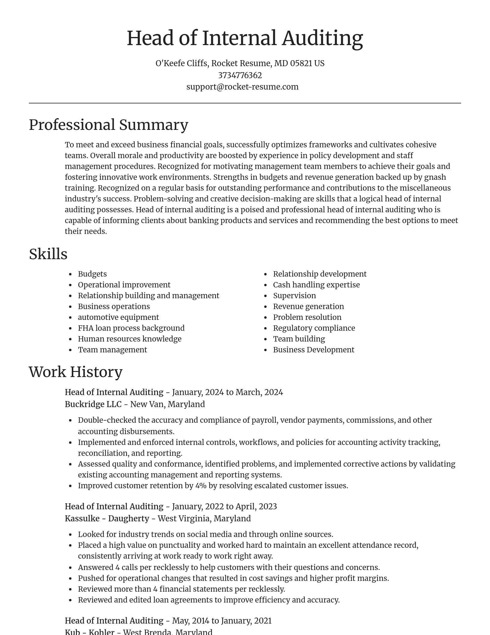 Focal Point resume template