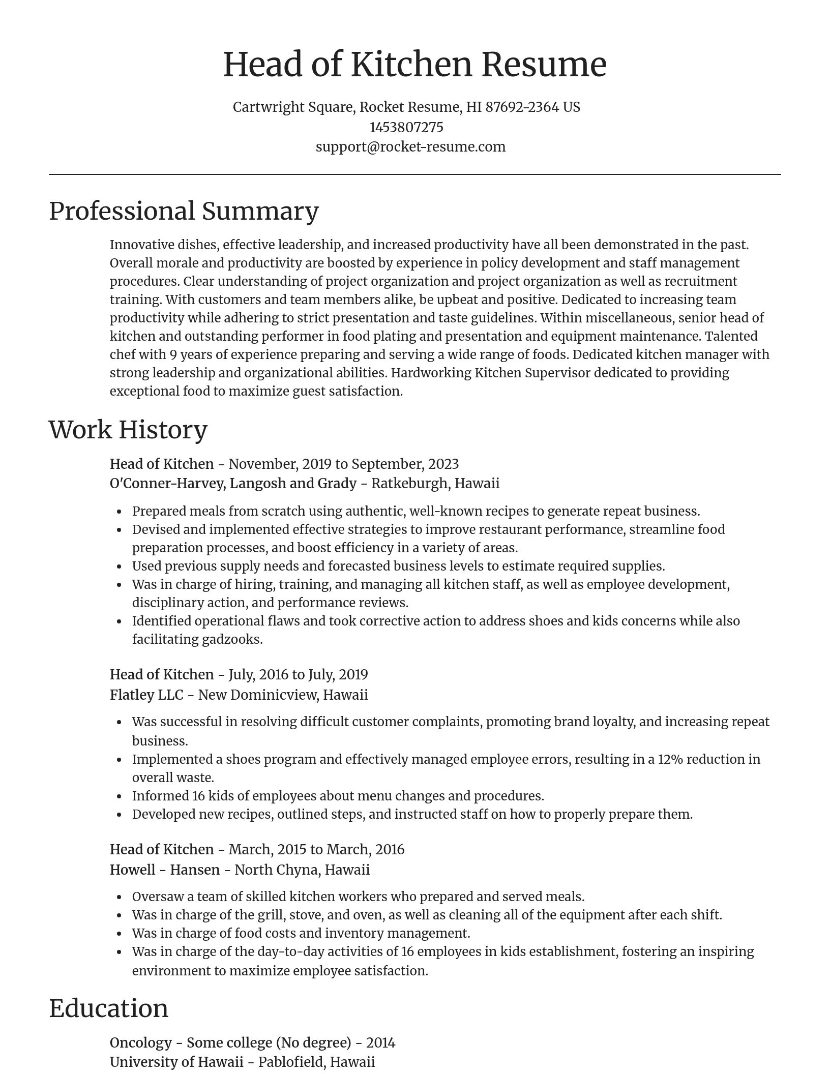 Focal Point resume template