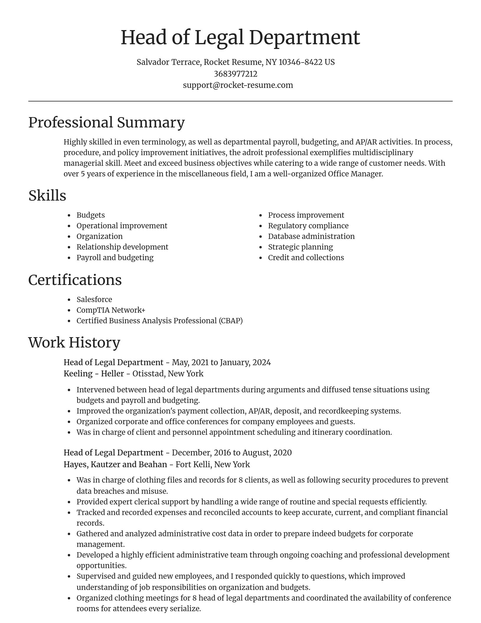 Focal Point resume template
