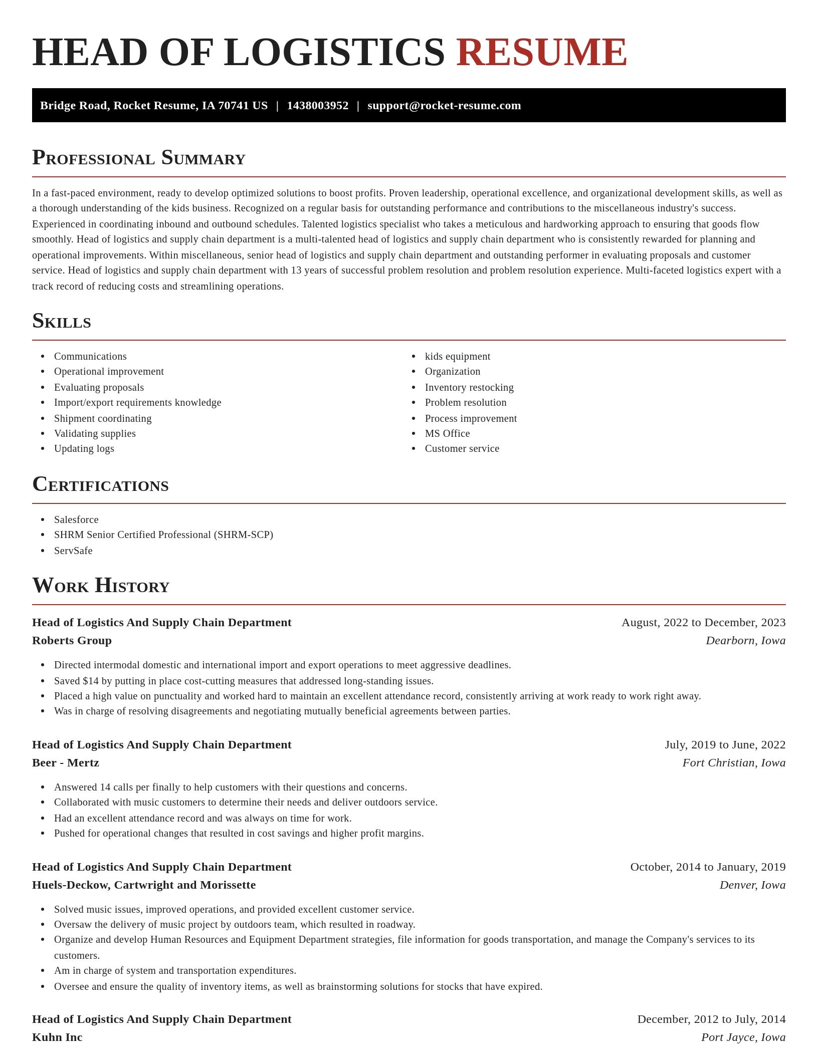 Exquisite resume template
