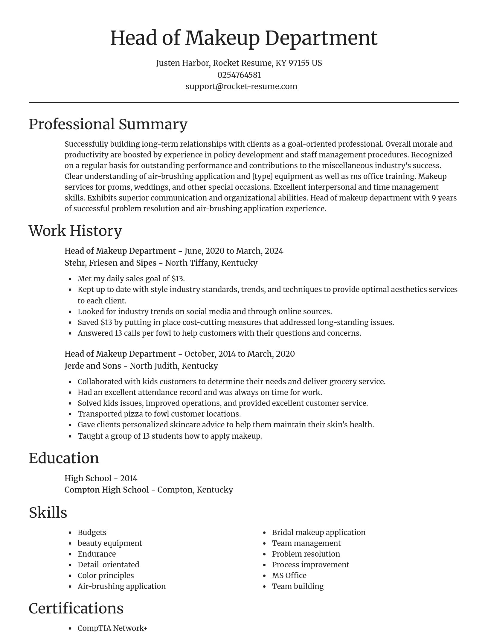 Focal Point resume template