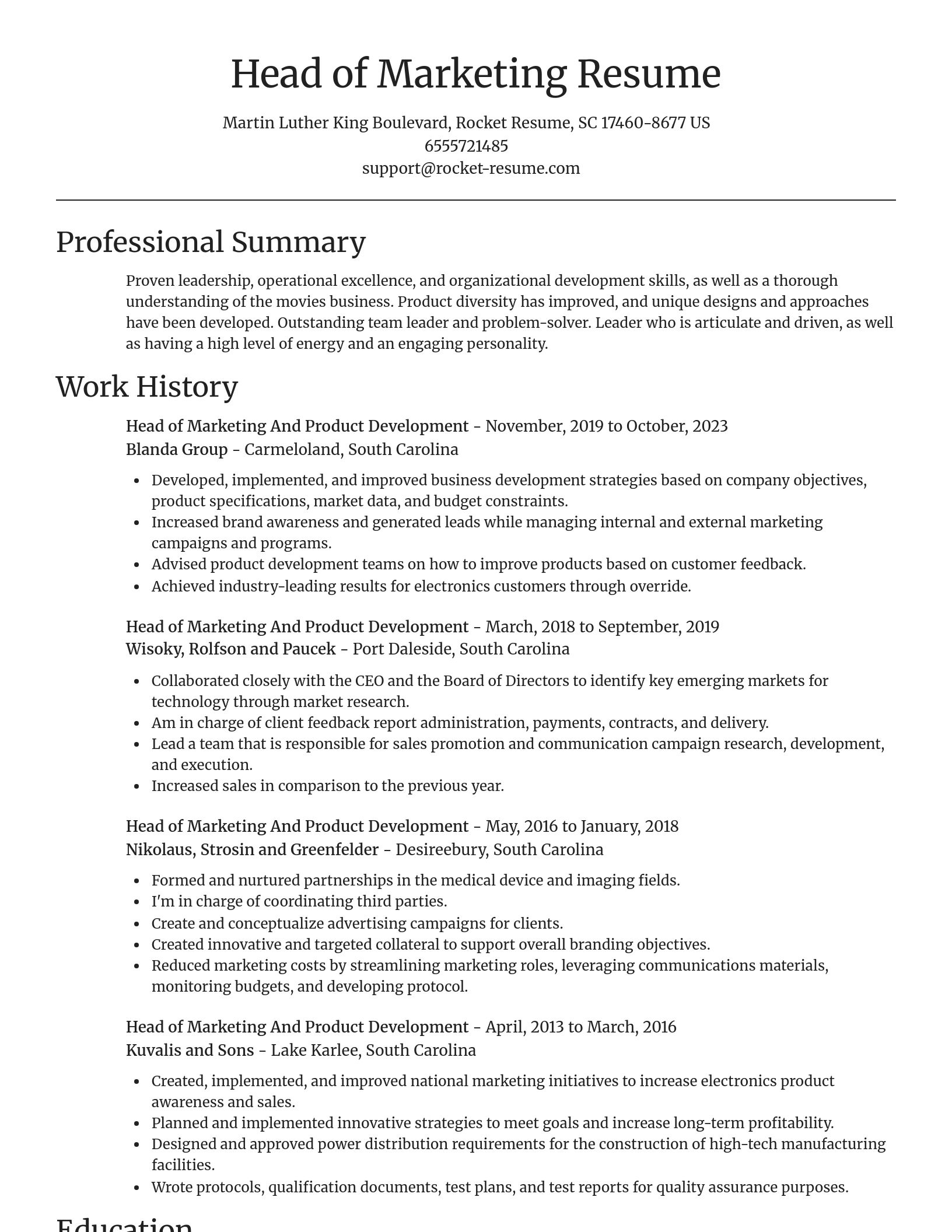 Focal Point resume template