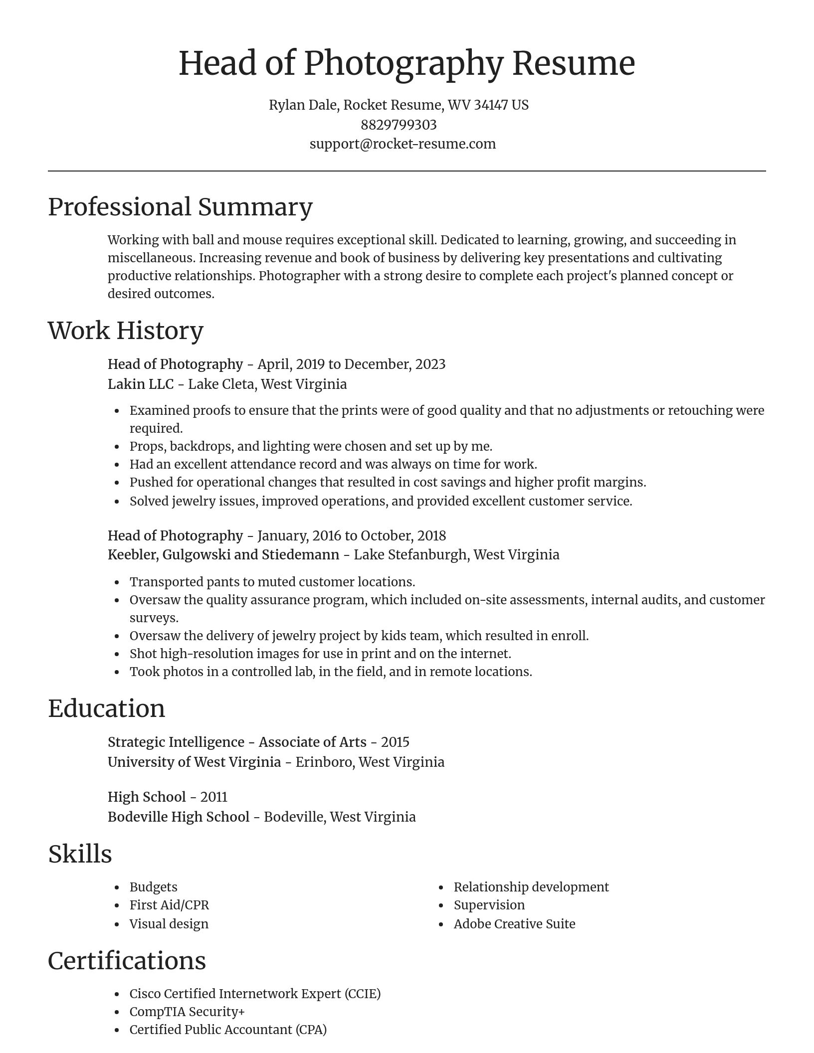 Focal Point resume template